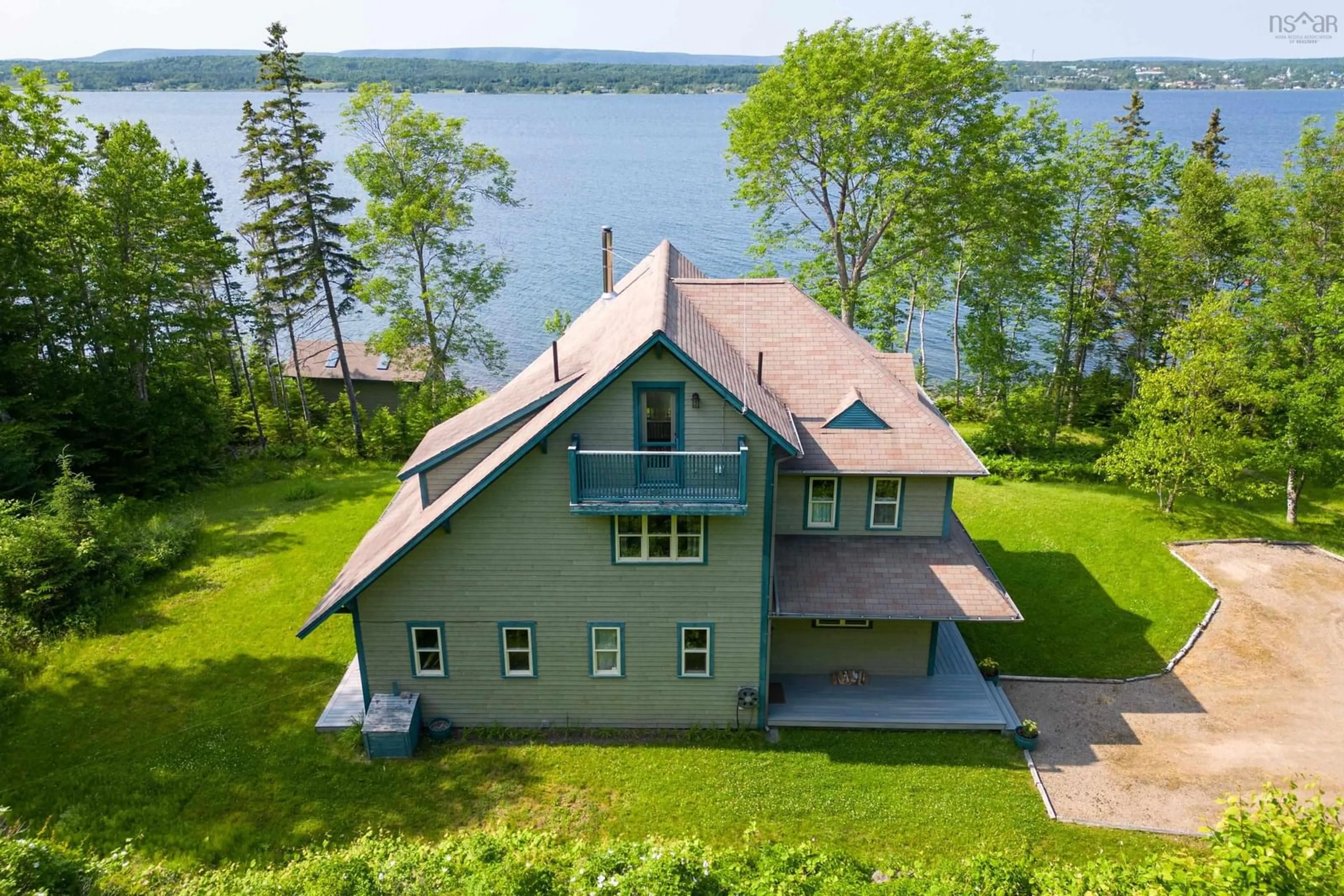 A pic from outside/outdoor area/front of a property/back of a property/a pic from drone, water/lake/river/ocean view for 4783 Washabuck Rd, Lower Washabuck Nova Scotia B2C 1N0