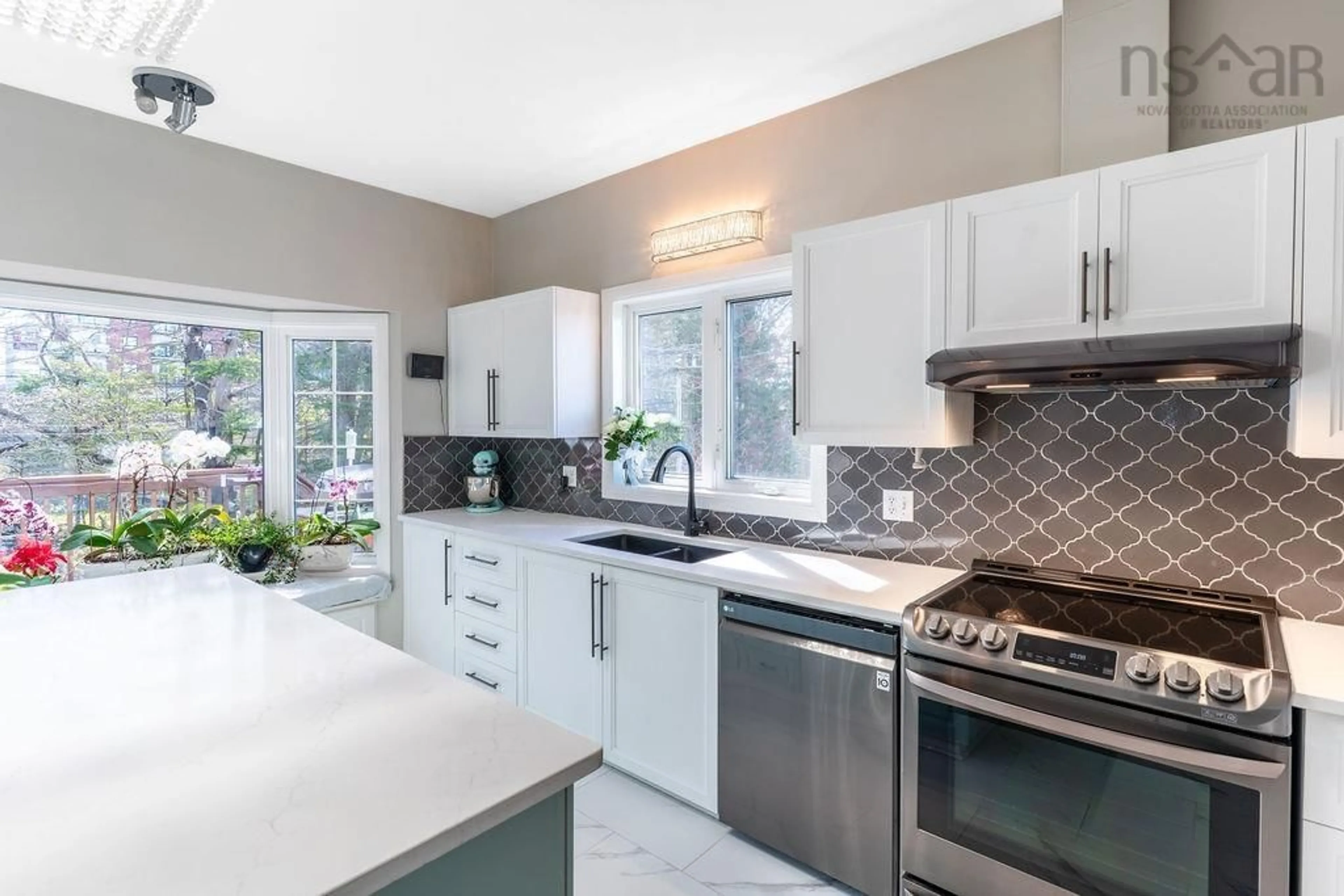 Contemporary kitchen, ceramic/tile floor for 5 Alpine Dr, Portland Hills Nova Scotia B2W 1Z3