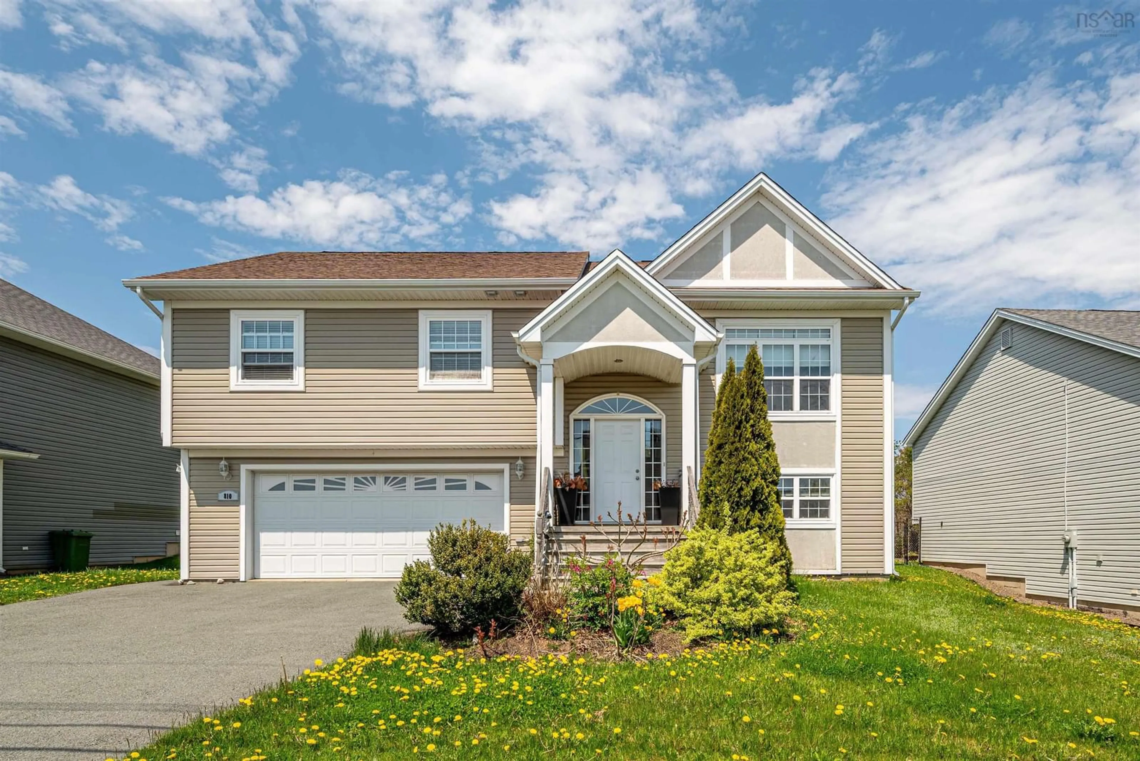 Home with vinyl exterior material, street for 810 Basinview Dr, Bedford Nova Scotia B4A 3N4
