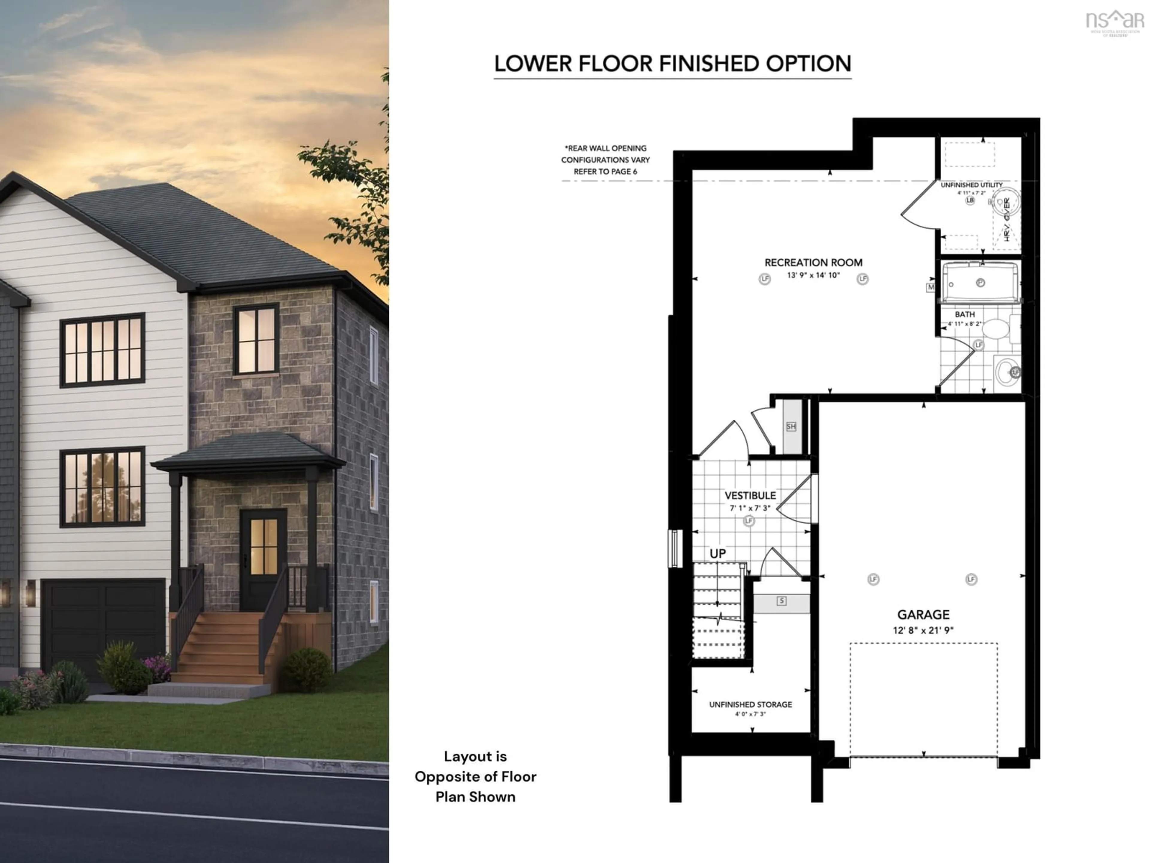 Floor plan for 43 Lew Cres #L038B, Lantz Nova Scotia B2S 2A5