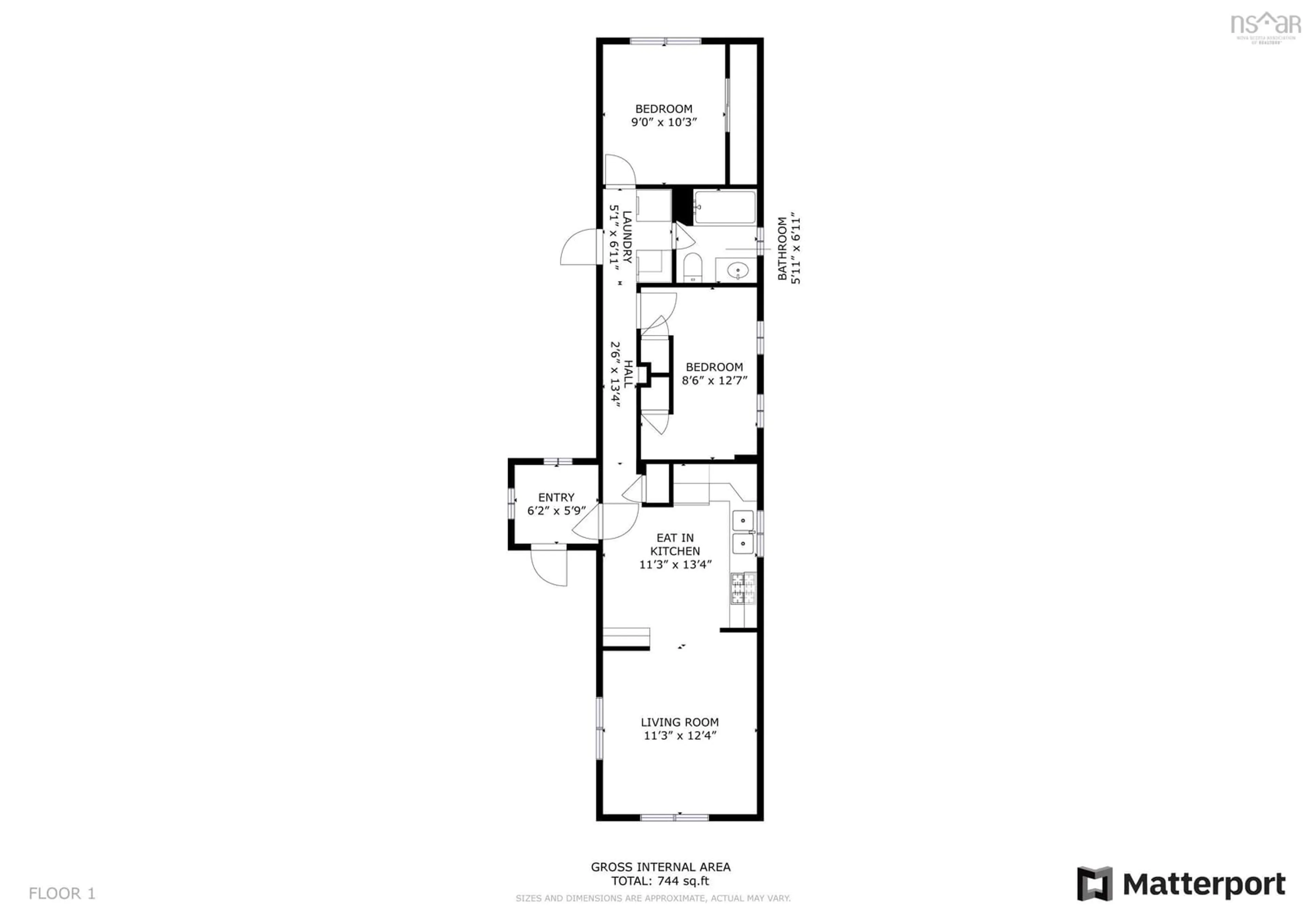 Floor plan for 4540 Black Rock Rd, Canada Creek Nova Scotia B0P 1V0