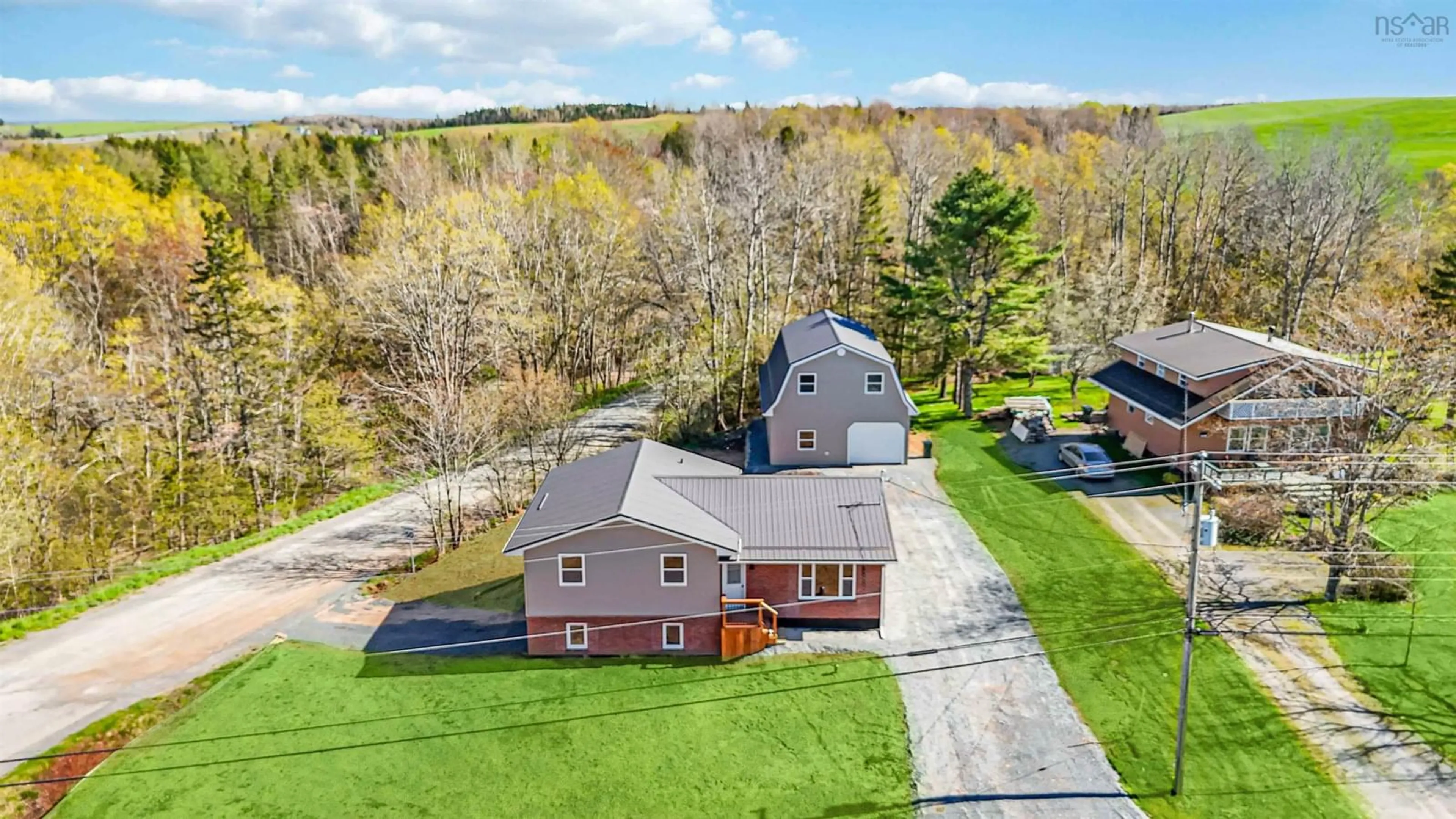 A pic from outside/outdoor area/front of a property/back of a property/a pic from drone, water/lake/river/ocean view for 39 Robinson Rd, Mill Village Nova Scotia B0N 2H0