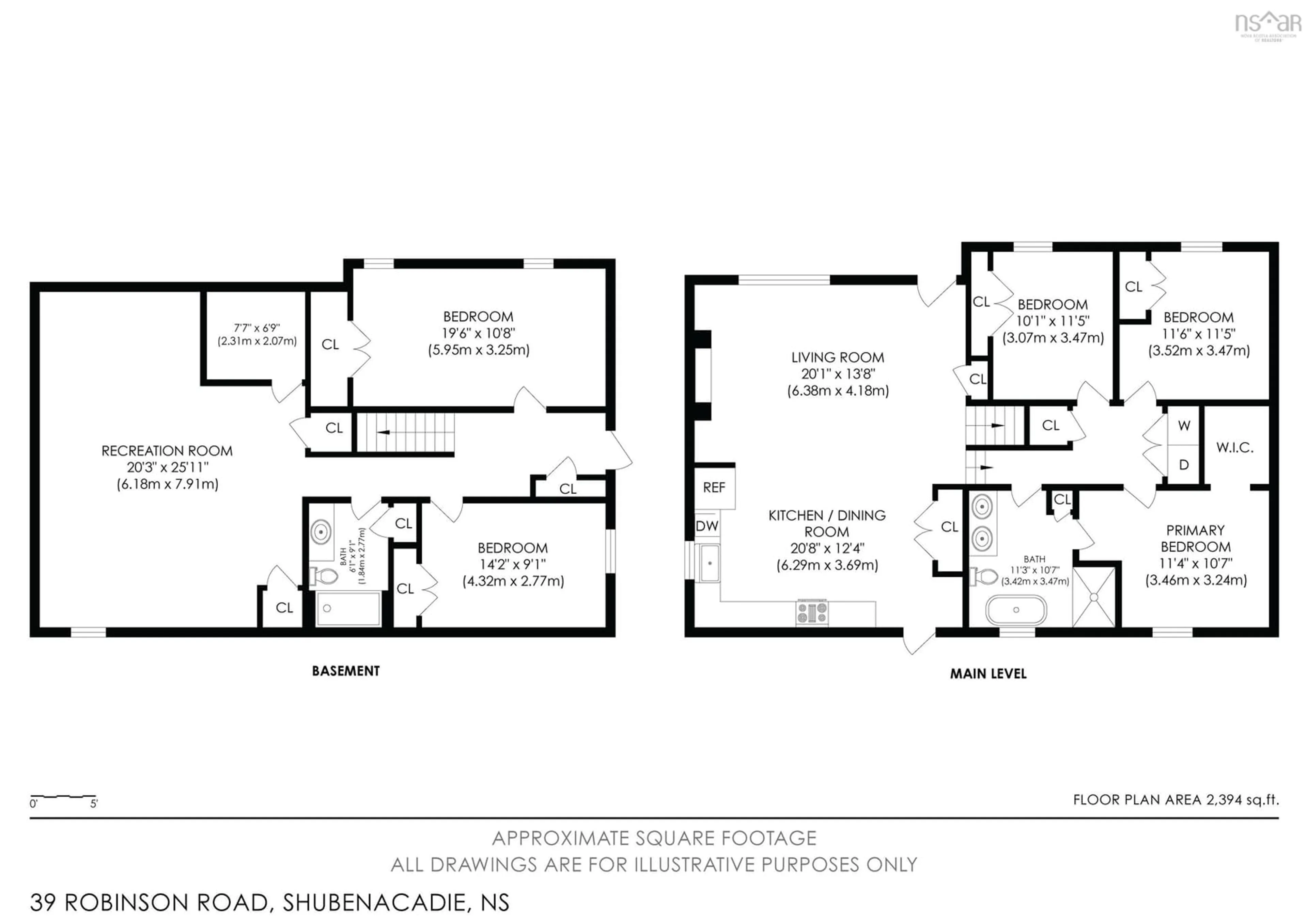 Floor plan for 39 Robinson Rd, Mill Village Nova Scotia B0N 2H0