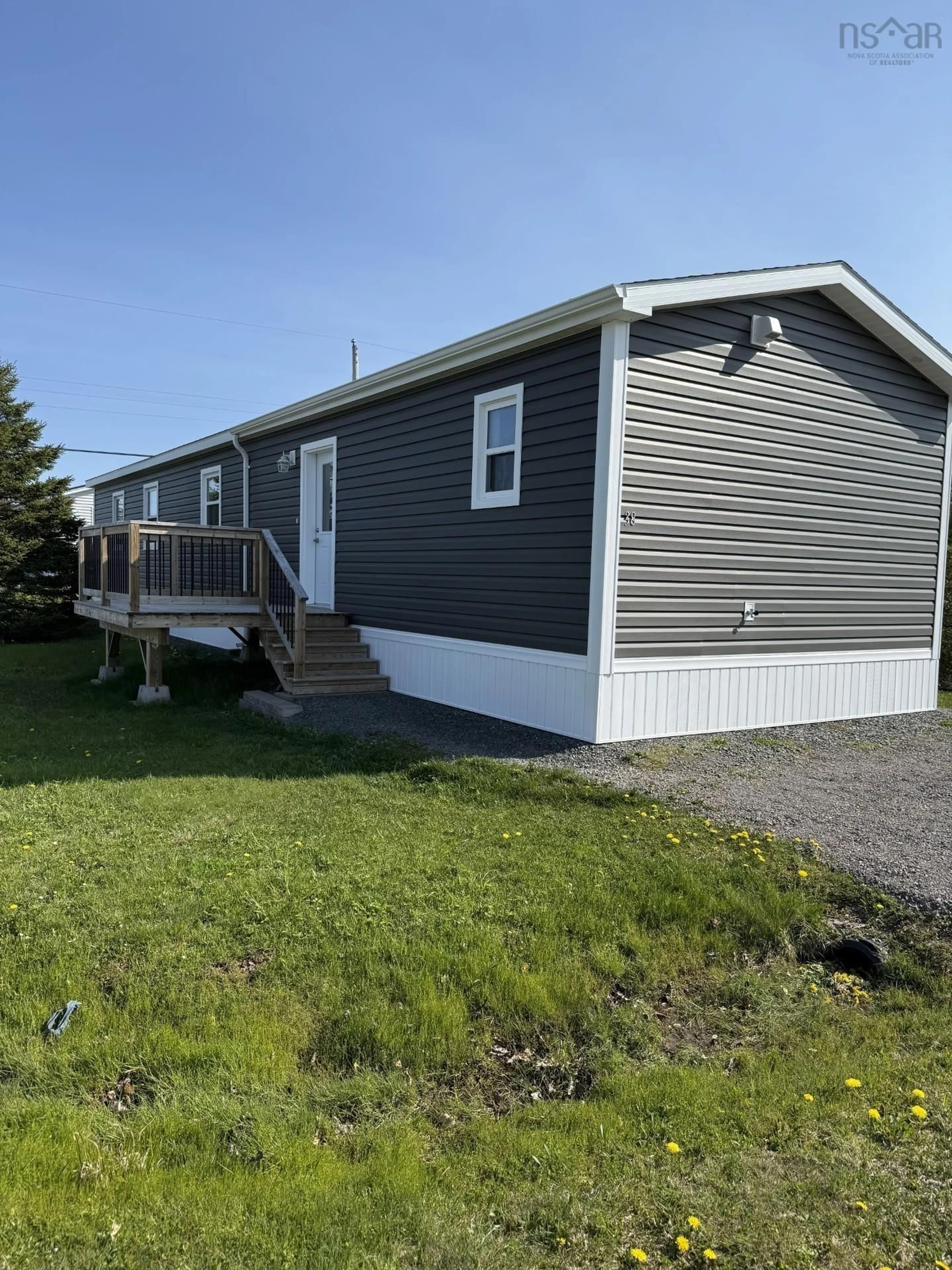 Home with vinyl exterior material, street for 38 Rogers Drive, Lower South River, Lower South River Nova Scotia B2G 0E7