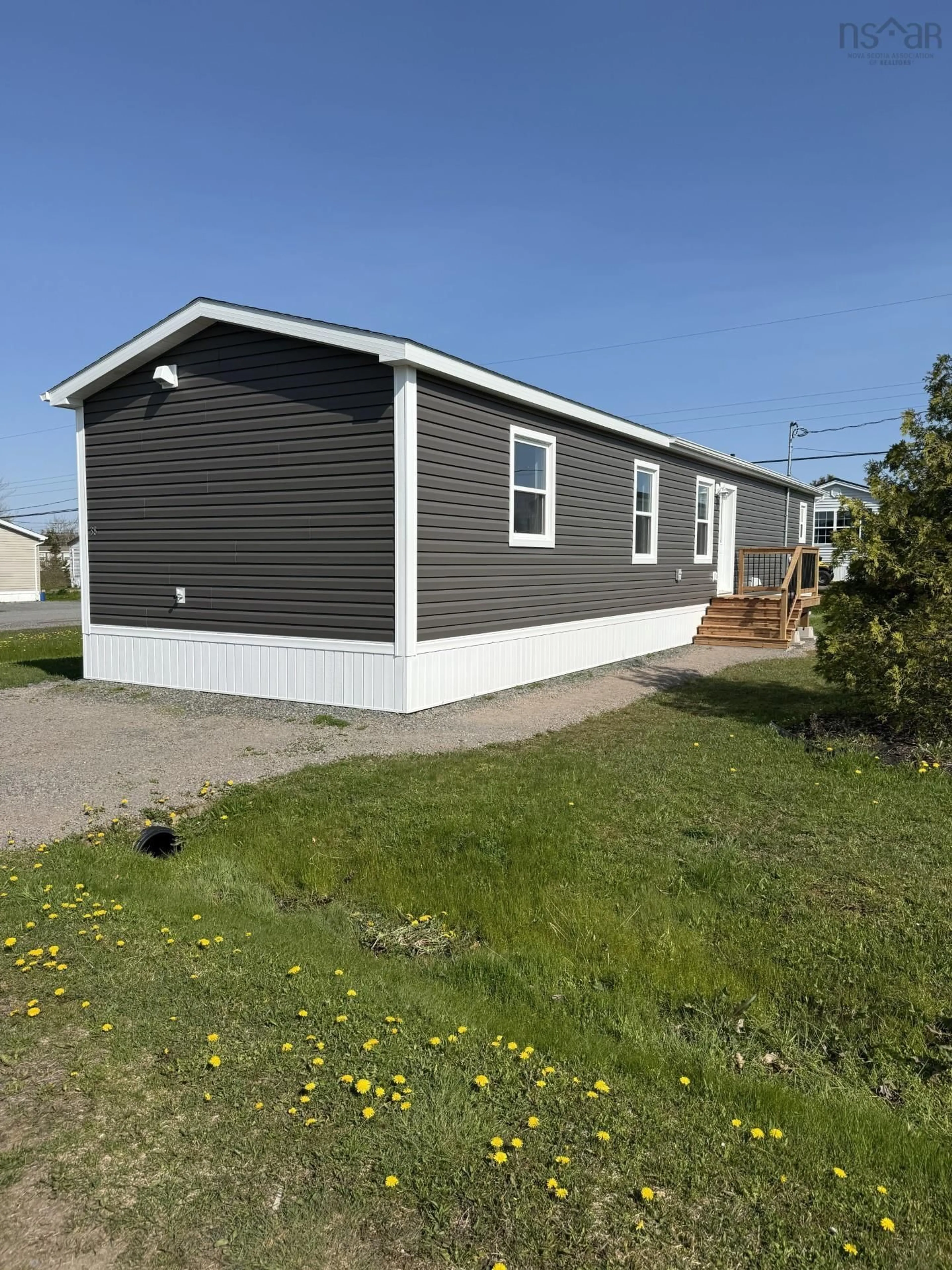 Home with vinyl exterior material, street for 38 Rogers Drive, Lower South River, Lower South River Nova Scotia B2G 0E7