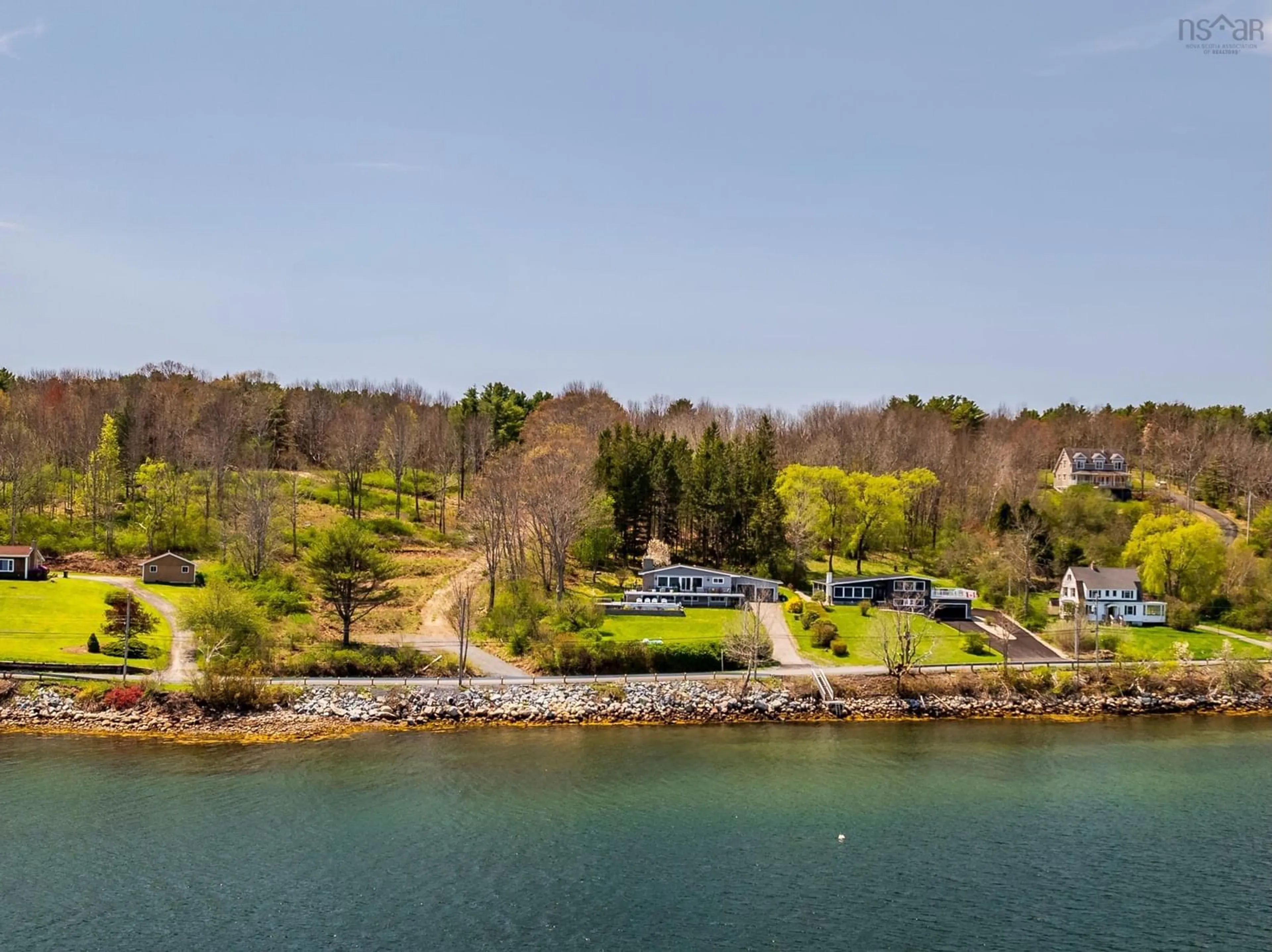 A pic from outside/outdoor area/front of a property/back of a property/a pic from drone, water/lake/river/ocean view for 9222 3 Hwy, Maders Cove Nova Scotia B0J 2E0