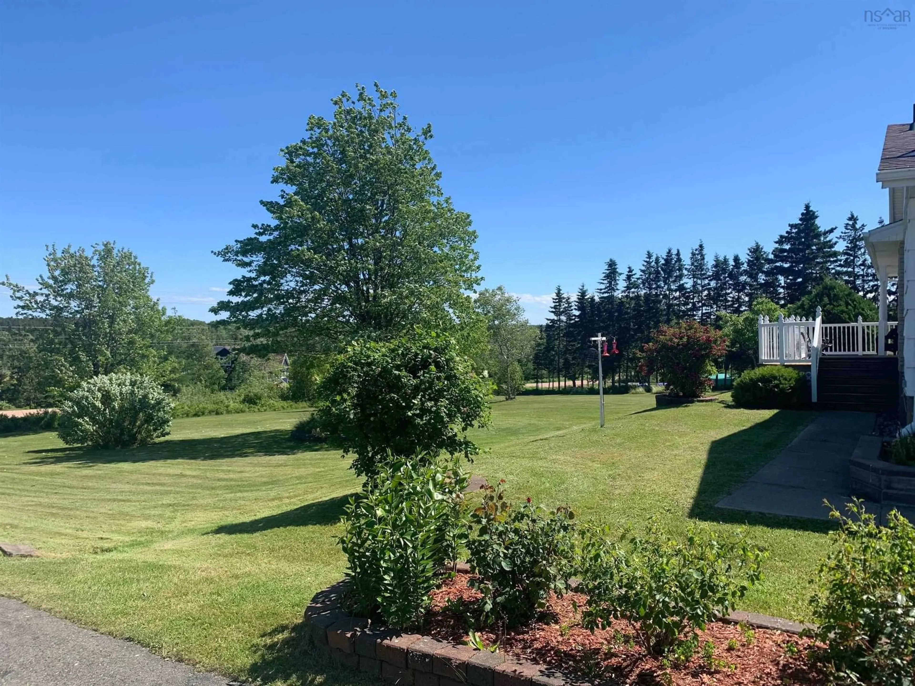 A pic from outside/outdoor area/front of a property/back of a property/a pic from drone, forest/trees view for 72 Harbourview Cres, Louisdale Nova Scotia B0E 1V0