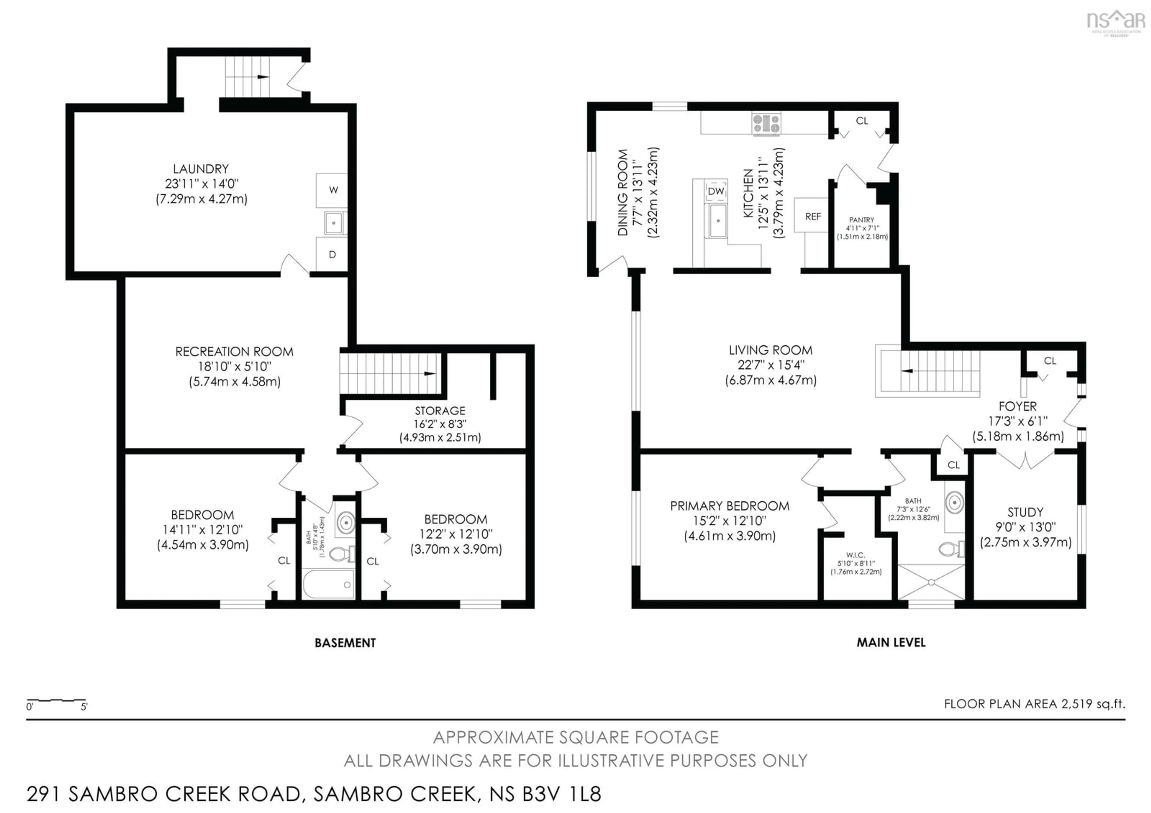 Floor plan for 291 Sambro Creek Rd, Sambro Creek Nova Scotia B3V 1L8
