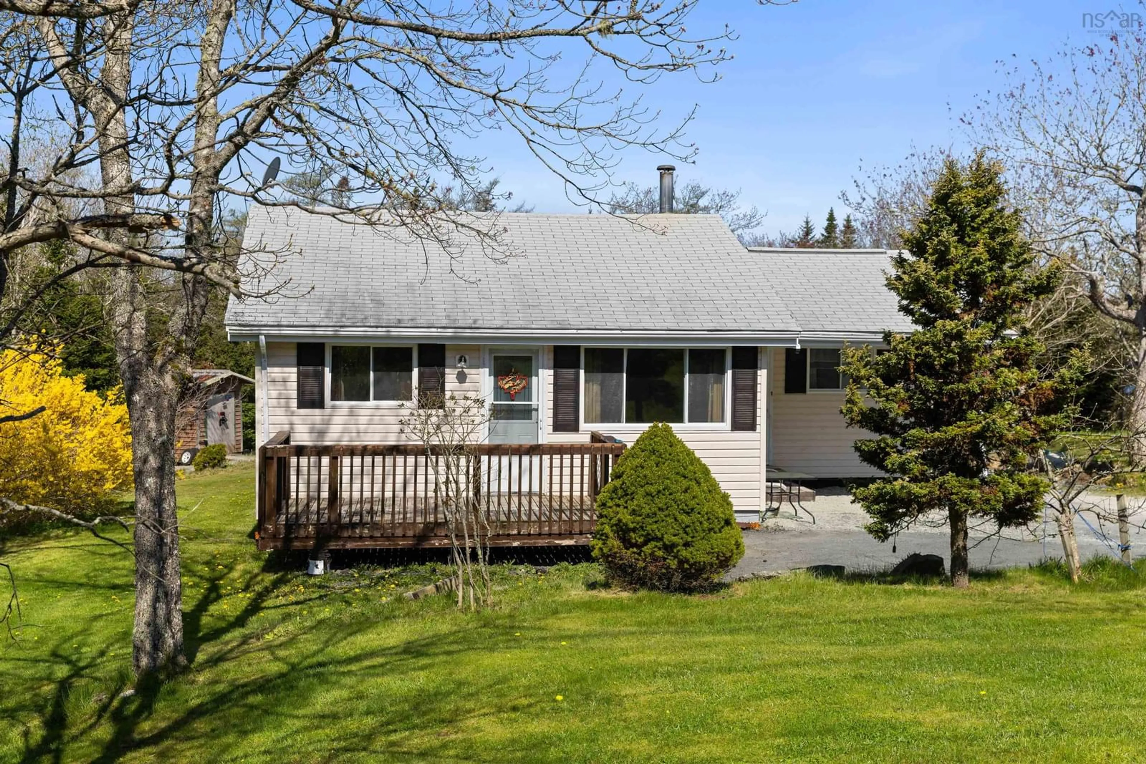 Home with vinyl exterior material, street for 2829 Prospect Rd, Whites Lake Nova Scotia B3T 1V8