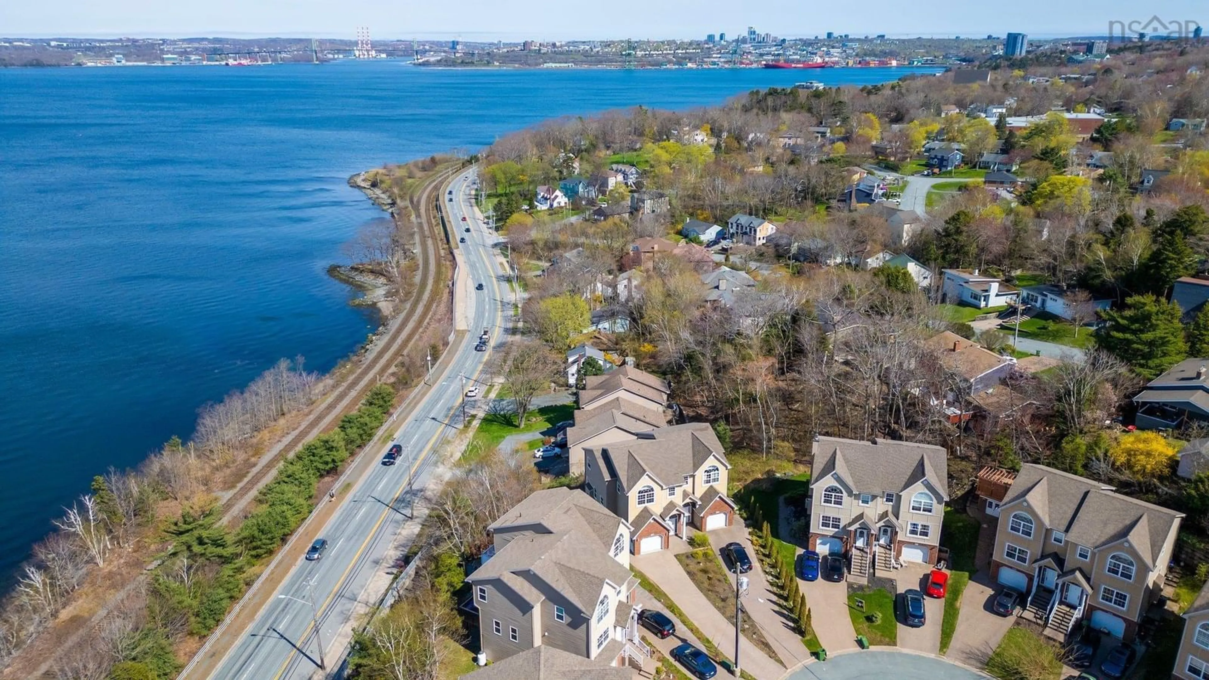 A pic from outside/outdoor area/front of a property/back of a property/a pic from drone, water/lake/river/ocean view for 40 Four Mile Lane, Halifax Nova Scotia B3M 0E2