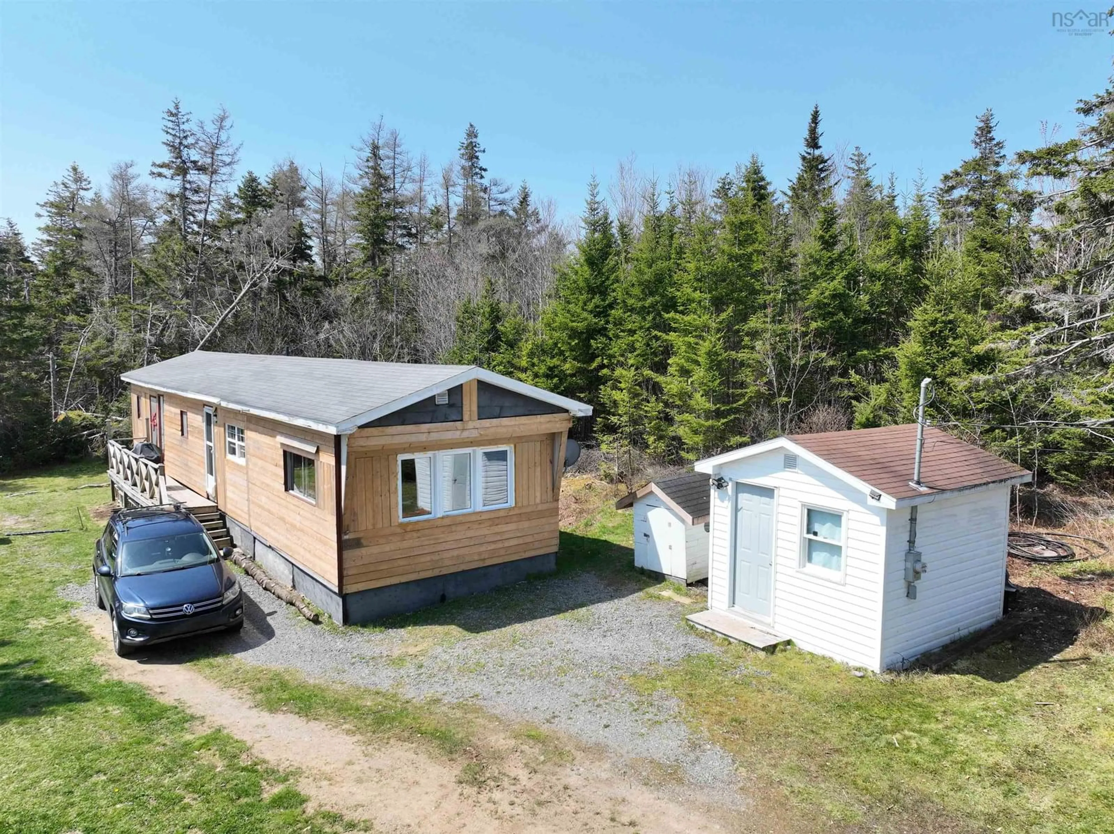 A pic from outside/outdoor area/front of a property/back of a property/a pic from drone, unknown for 8308 Gabarus Hwy, Gabarus Nova Scotia B1K 2B4