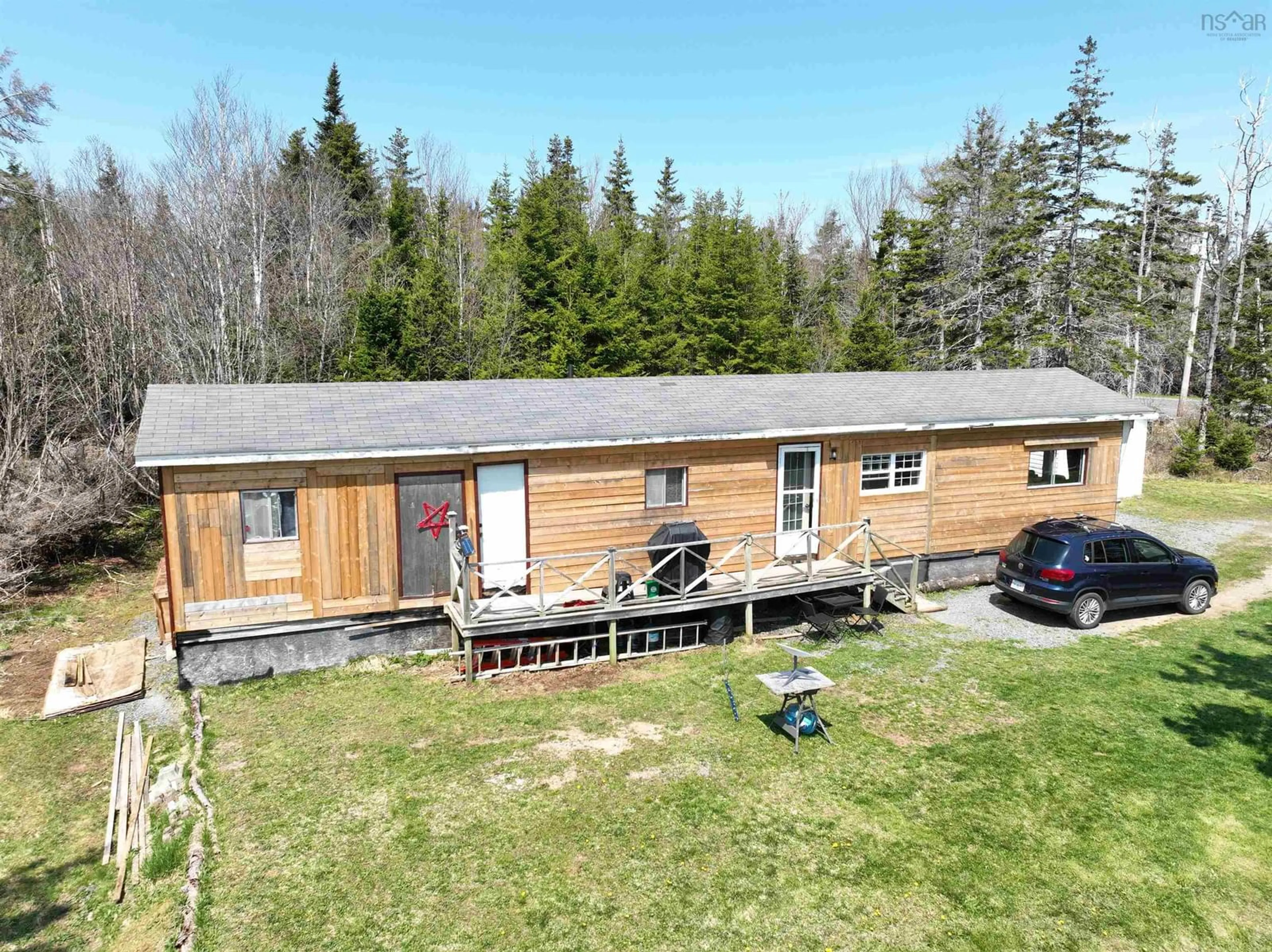 A pic from outside/outdoor area/front of a property/back of a property/a pic from drone, building for 8308 Gabarus Hwy, Gabarus Nova Scotia B1K 2B4