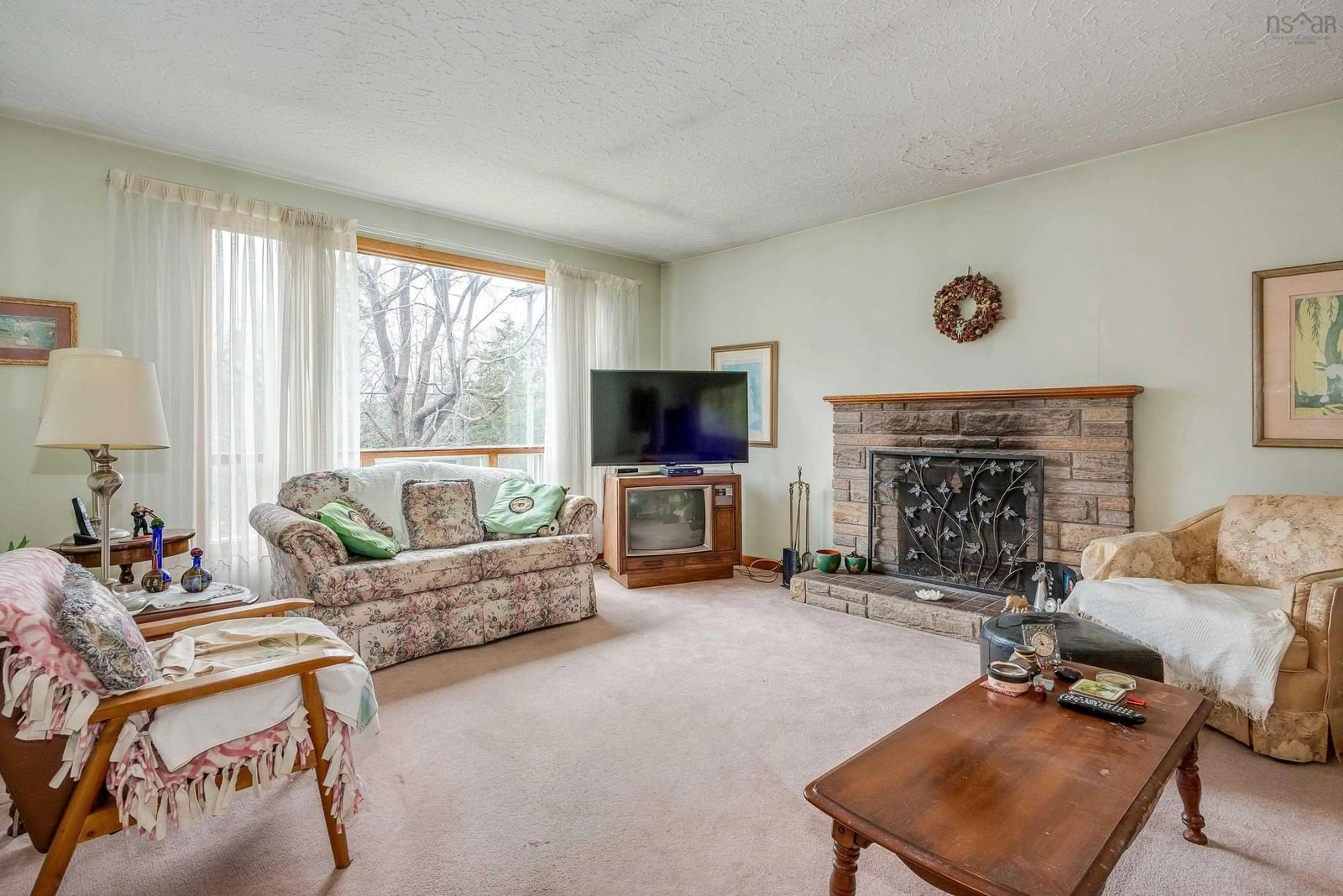 Living room with furniture, unknown for 4186 Highway 2, Wellington Nova Scotia B2T 1A3