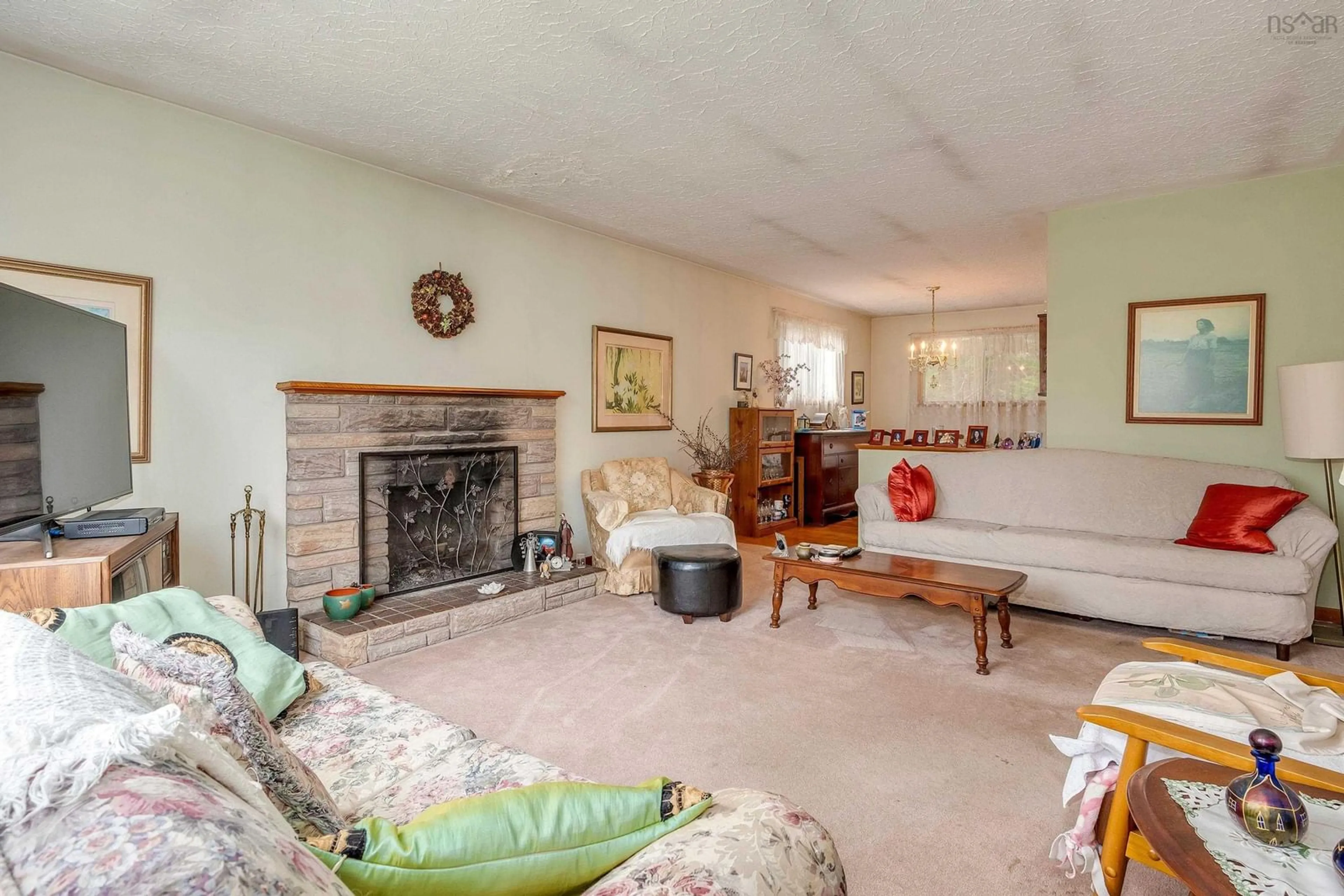 Living room with furniture, unknown for 4186 Highway 2, Wellington Nova Scotia B2T 1A3