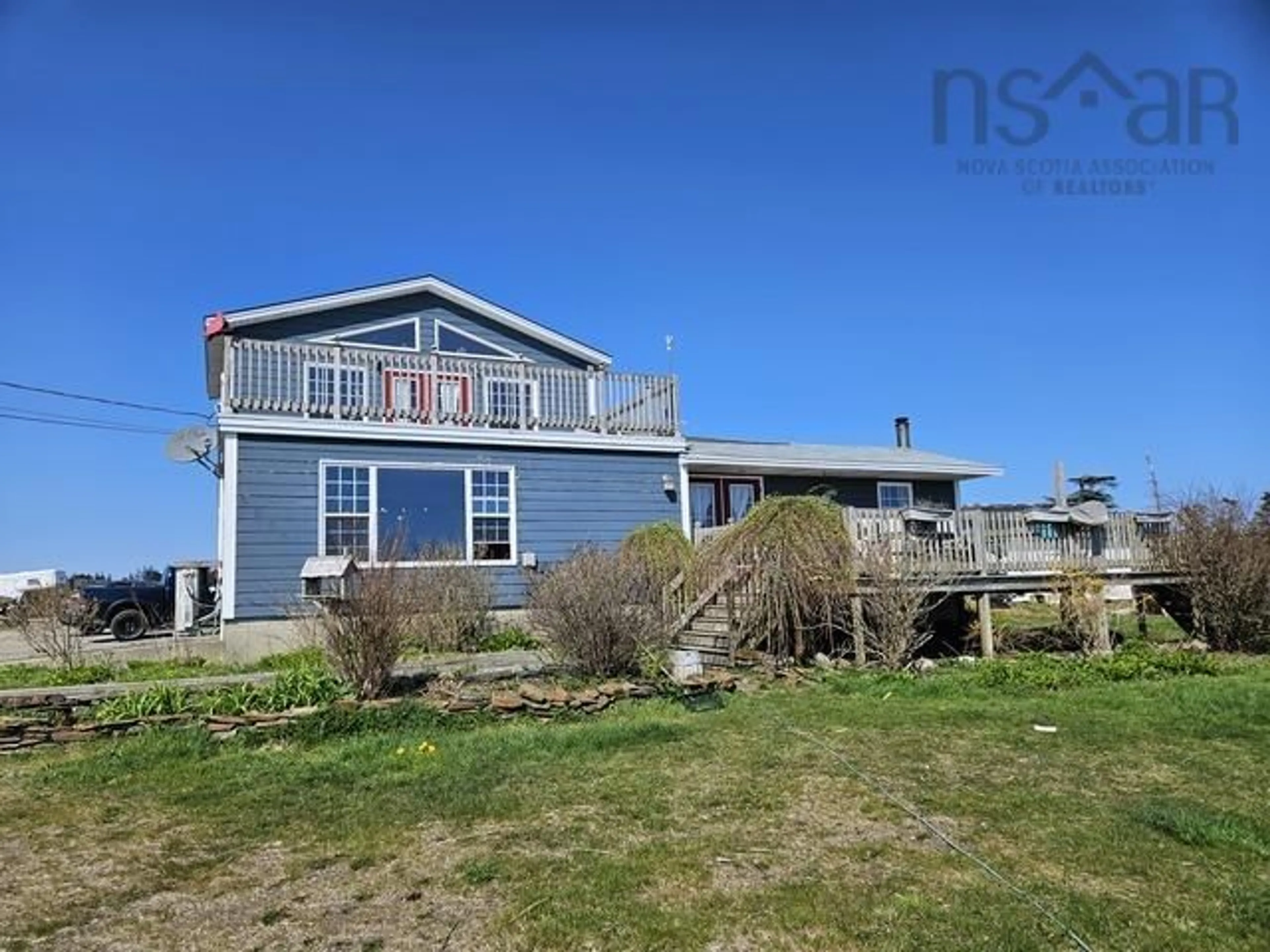 A pic from outside/outdoor area/front of a property/back of a property/a pic from drone, water/lake/river/ocean view for 5966 Hwy #3, Shag Harbour Nova Scotia B0W 3B0