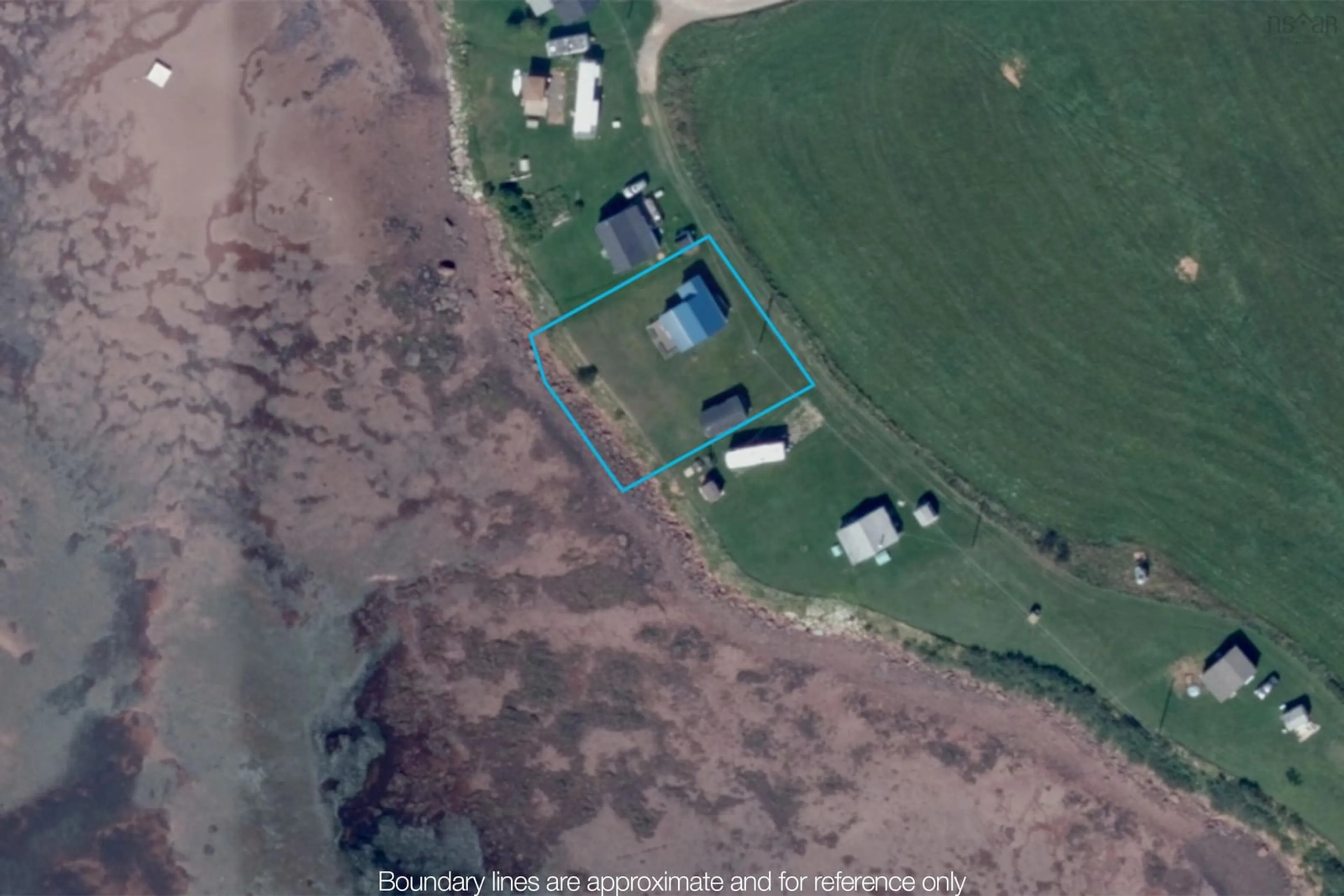 A pic from outside/outdoor area/front of a property/back of a property/a pic from drone, unknown for 115 Fishing Point Rd, Pugwash Nova Scotia B0K 1L0