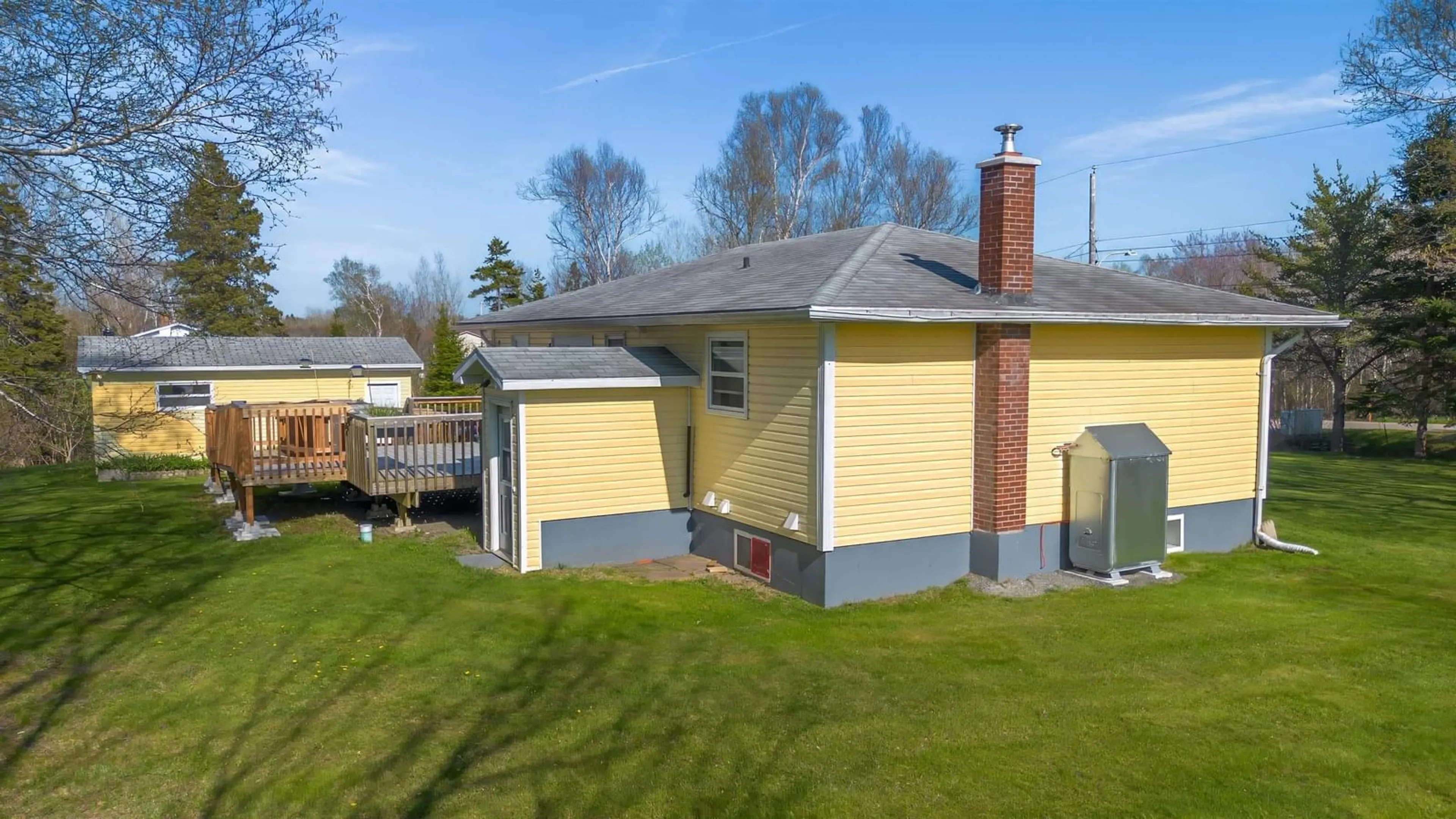A pic from outside/outdoor area/front of a property/back of a property/a pic from drone, street for 18 Mary St, Mill Creek Nova Scotia B1Y 1X6