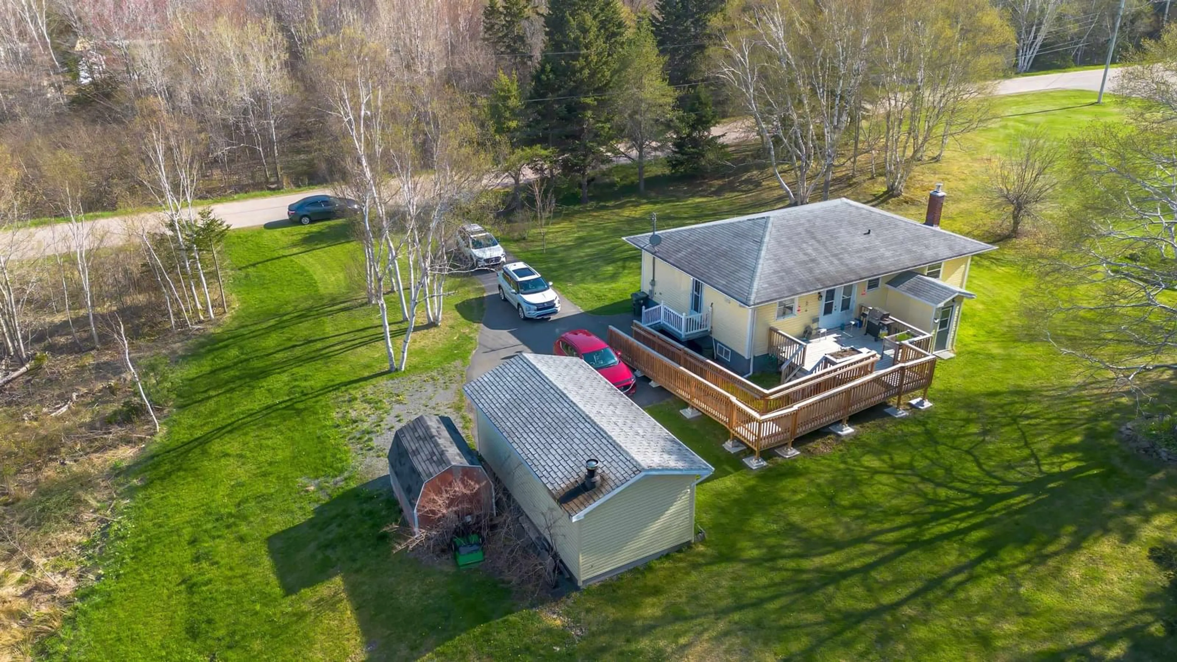 A pic from outside/outdoor area/front of a property/back of a property/a pic from drone, street for 18 Mary St, Mill Creek Nova Scotia B1Y 1X6