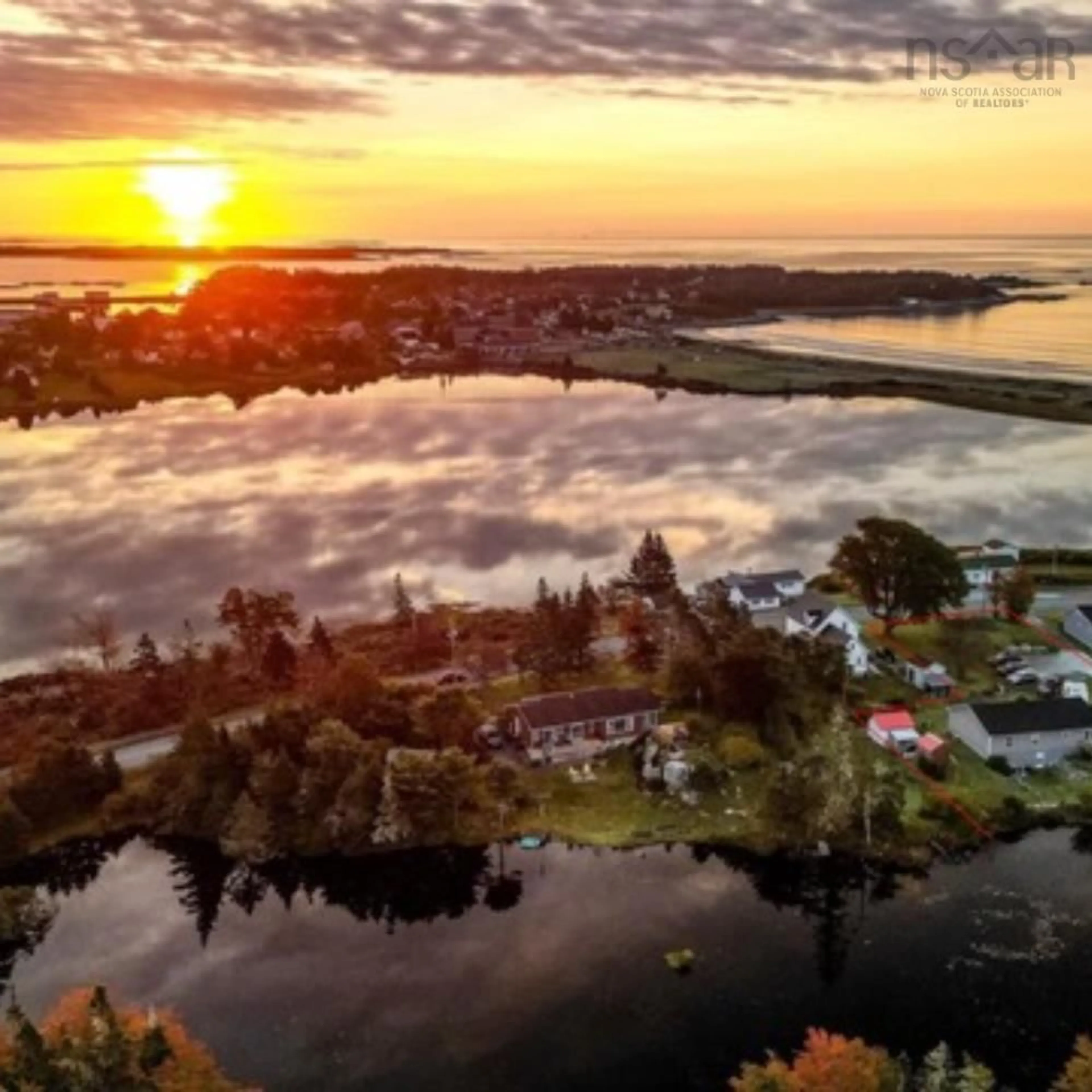 A pic from outside/outdoor area/front of a property/back of a property/a pic from drone, water/lake/river/ocean view for 81 Brighton Rd, Lockeport Nova Scotia B0T 1L0