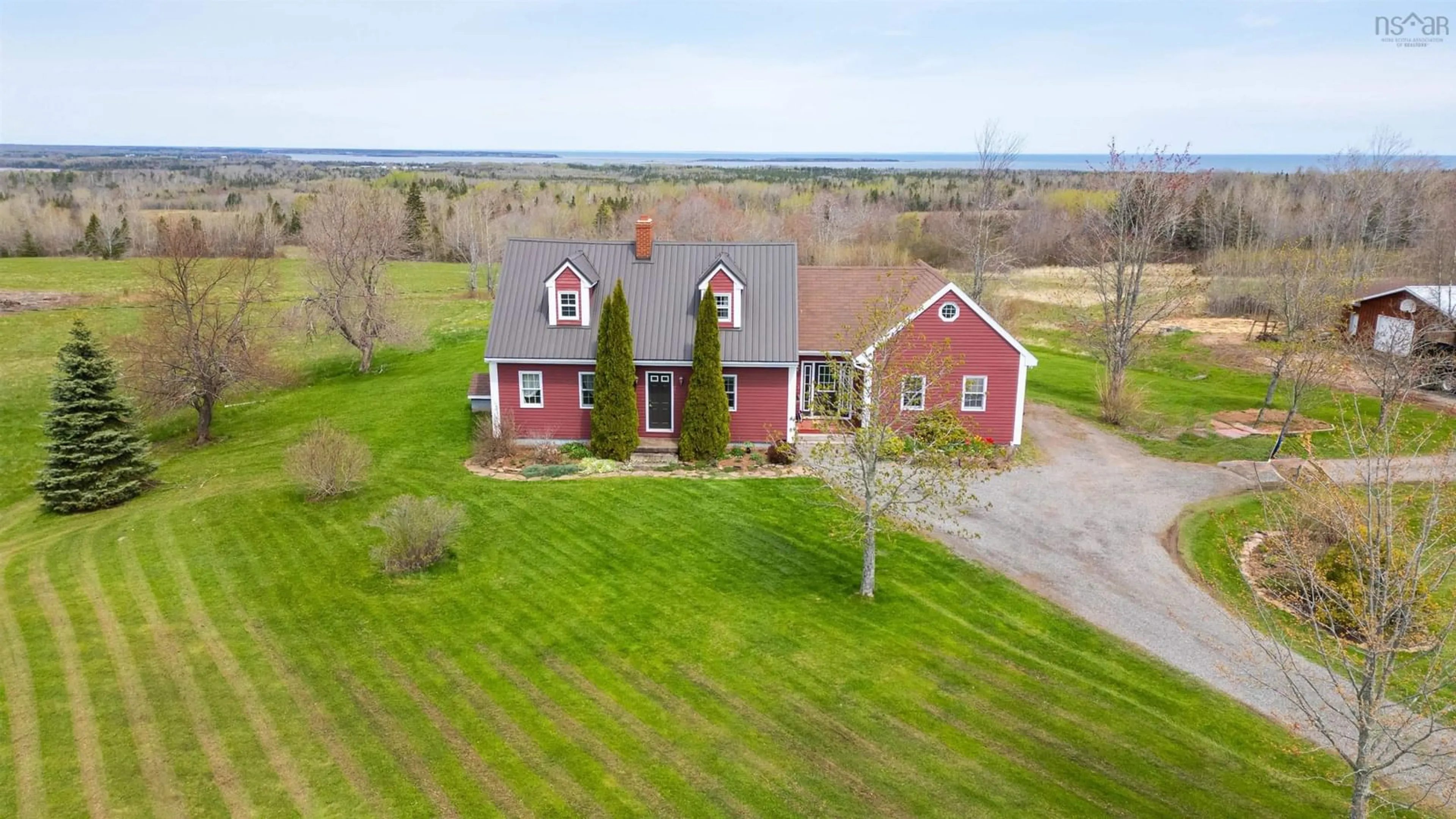 A pic from outside/outdoor area/front of a property/back of a property/a pic from drone, unknown for 199 Mcinnis Rd, Malagash Nova Scotia B0K 1E0