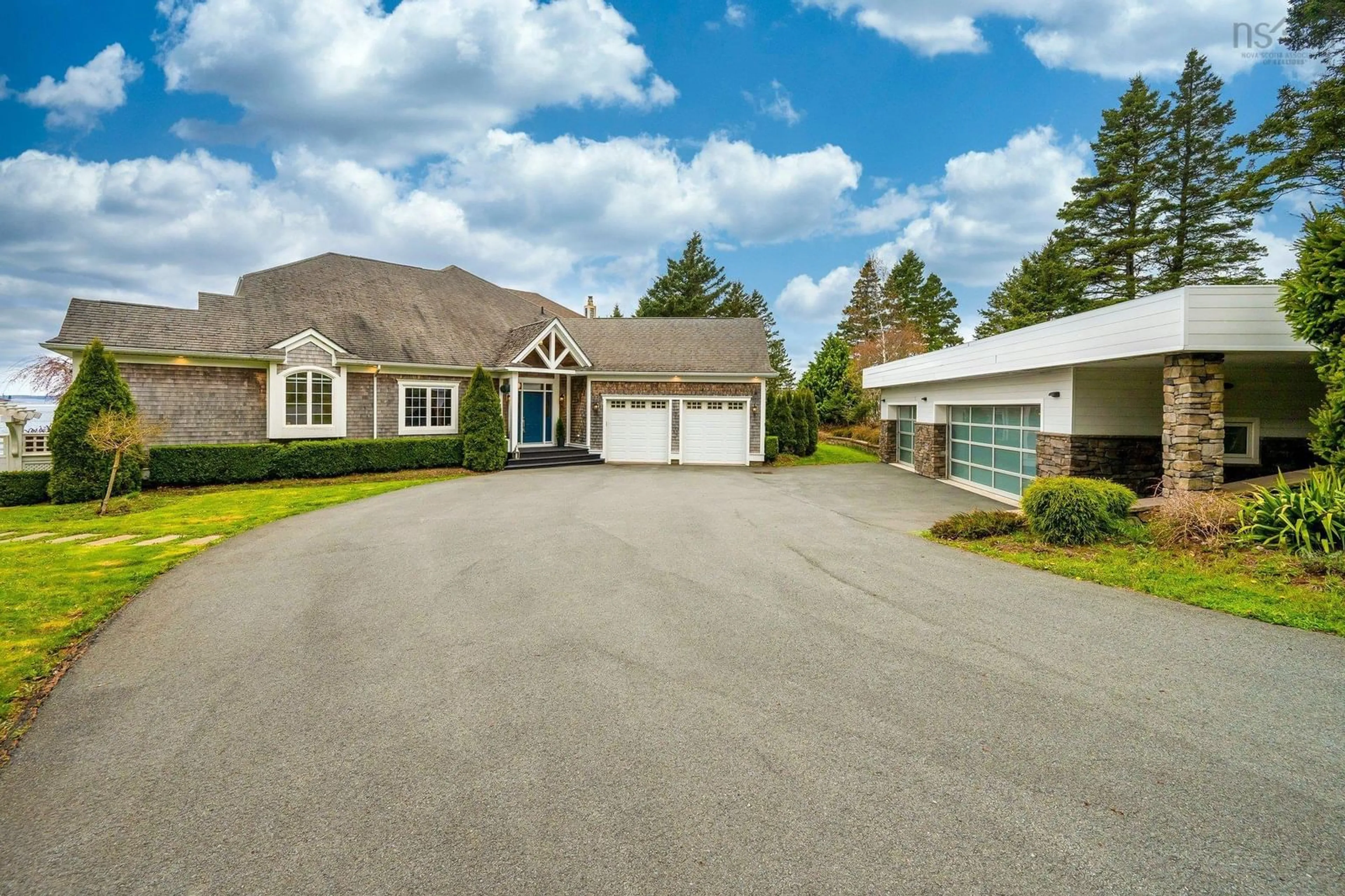 A pic from outside/outdoor area/front of a property/back of a property/a pic from drone, street for 56 Oceansea Dr, Glen Margaret Nova Scotia B3Z 3G4