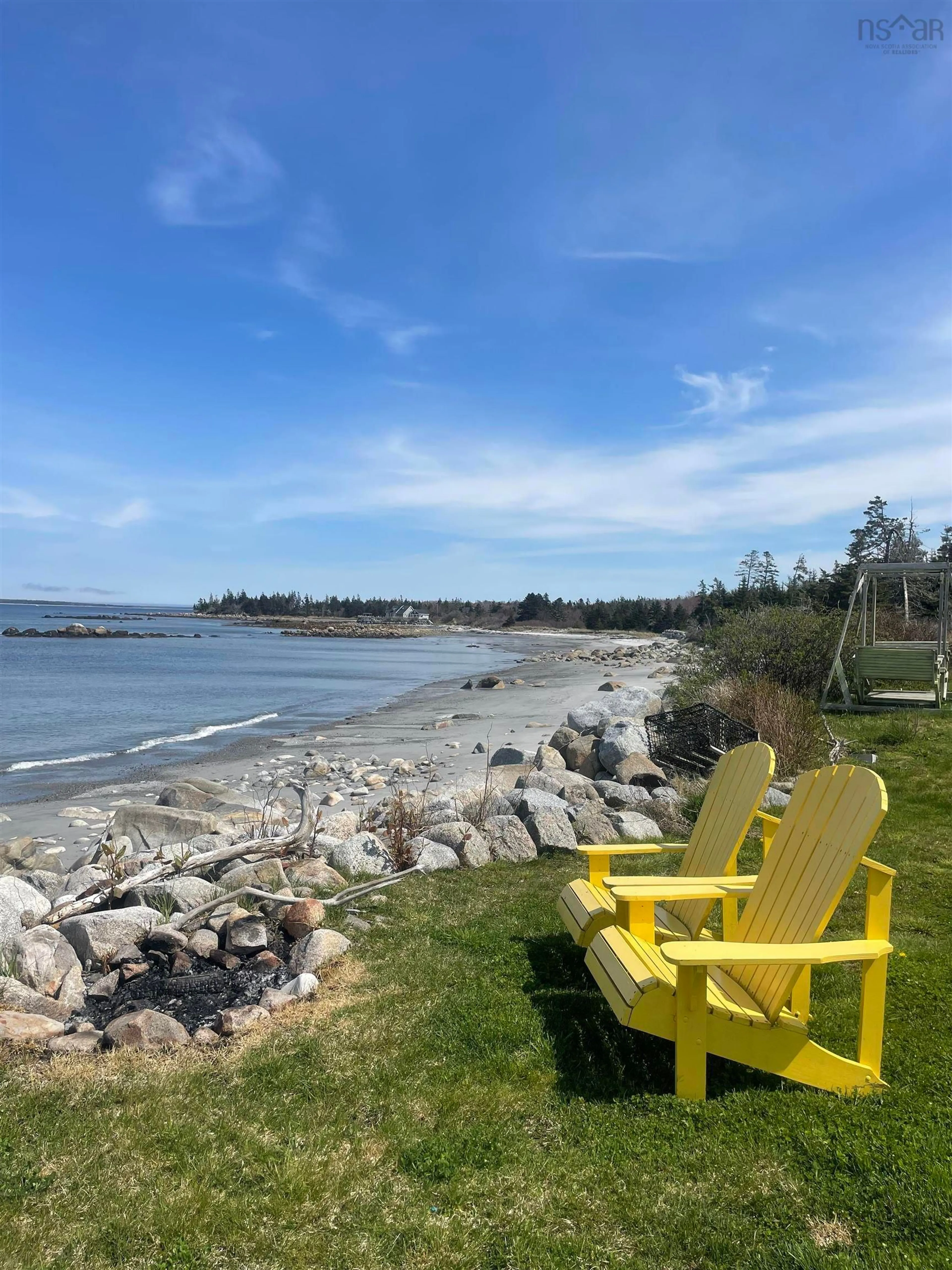 Patio, water/lake/river/ocean view for 47 Cabin Rd, North East Point Nova Scotia B0W 2P0