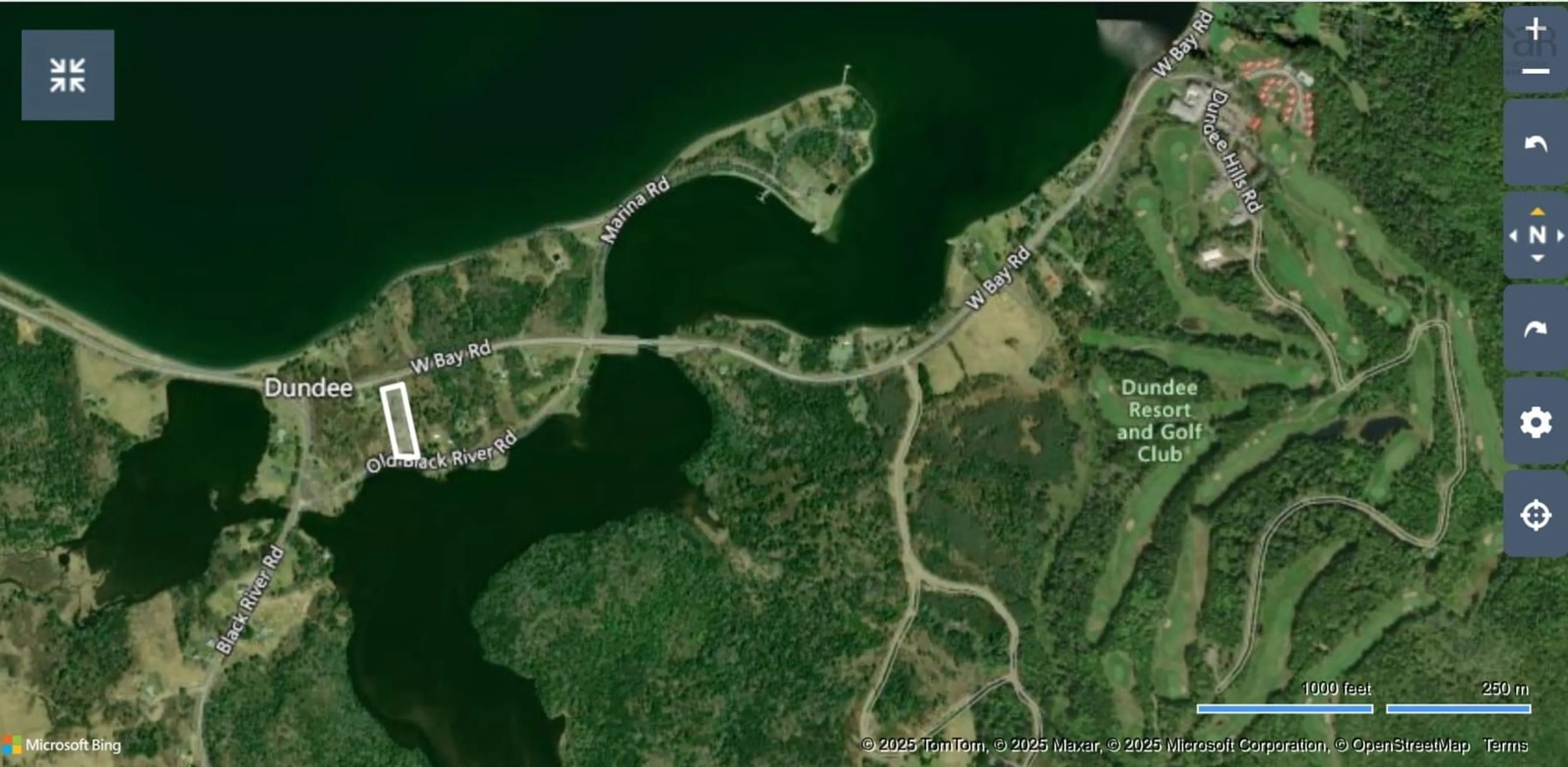 Picture of a map for 2376 West Bay Rd, Dundee Nova Scotia B0E 3K0
