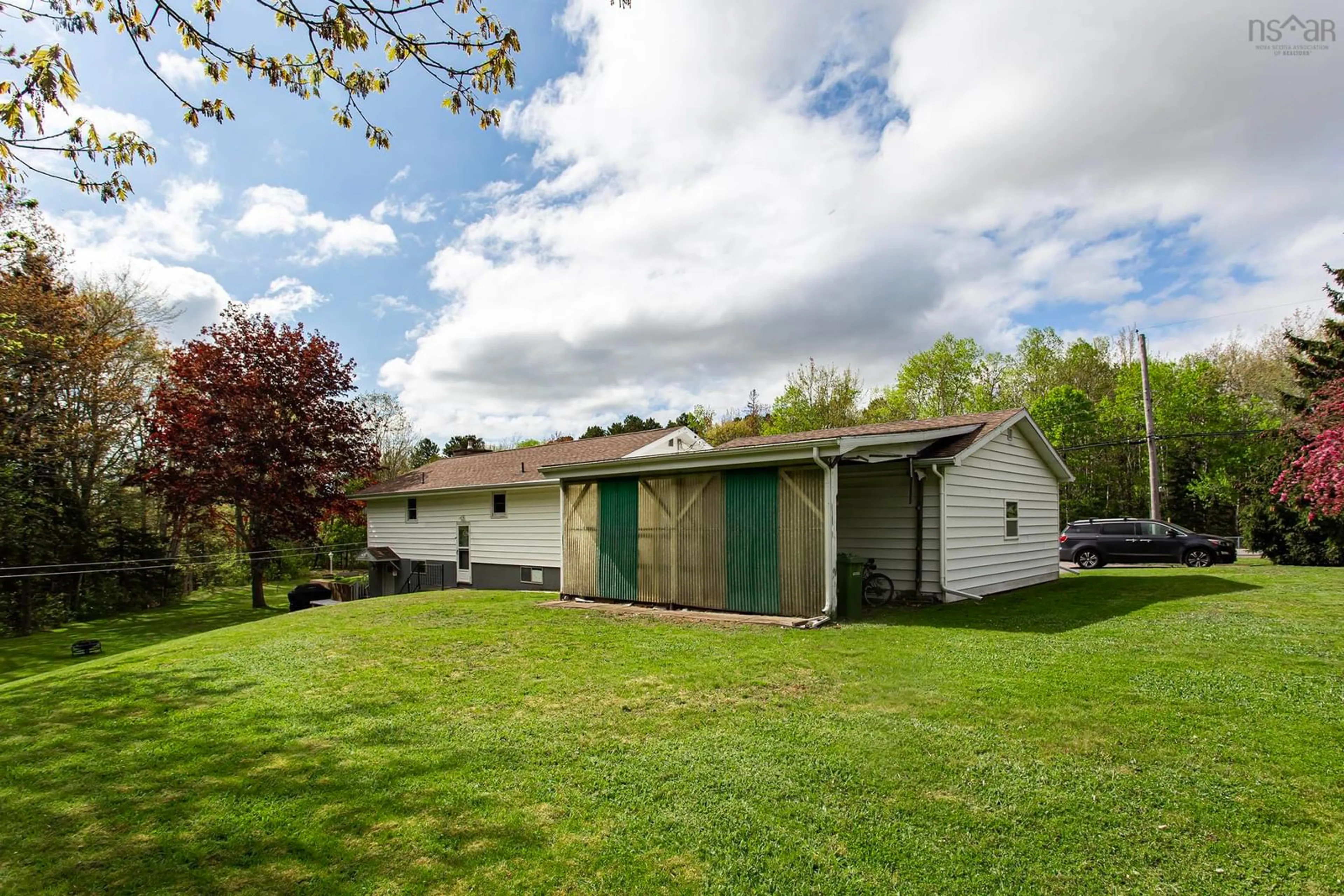A pic from outside/outdoor area/front of a property/back of a property/a pic from drone, unknown for 1528 Highway 201, South Greenwood Nova Scotia B0P 1R0