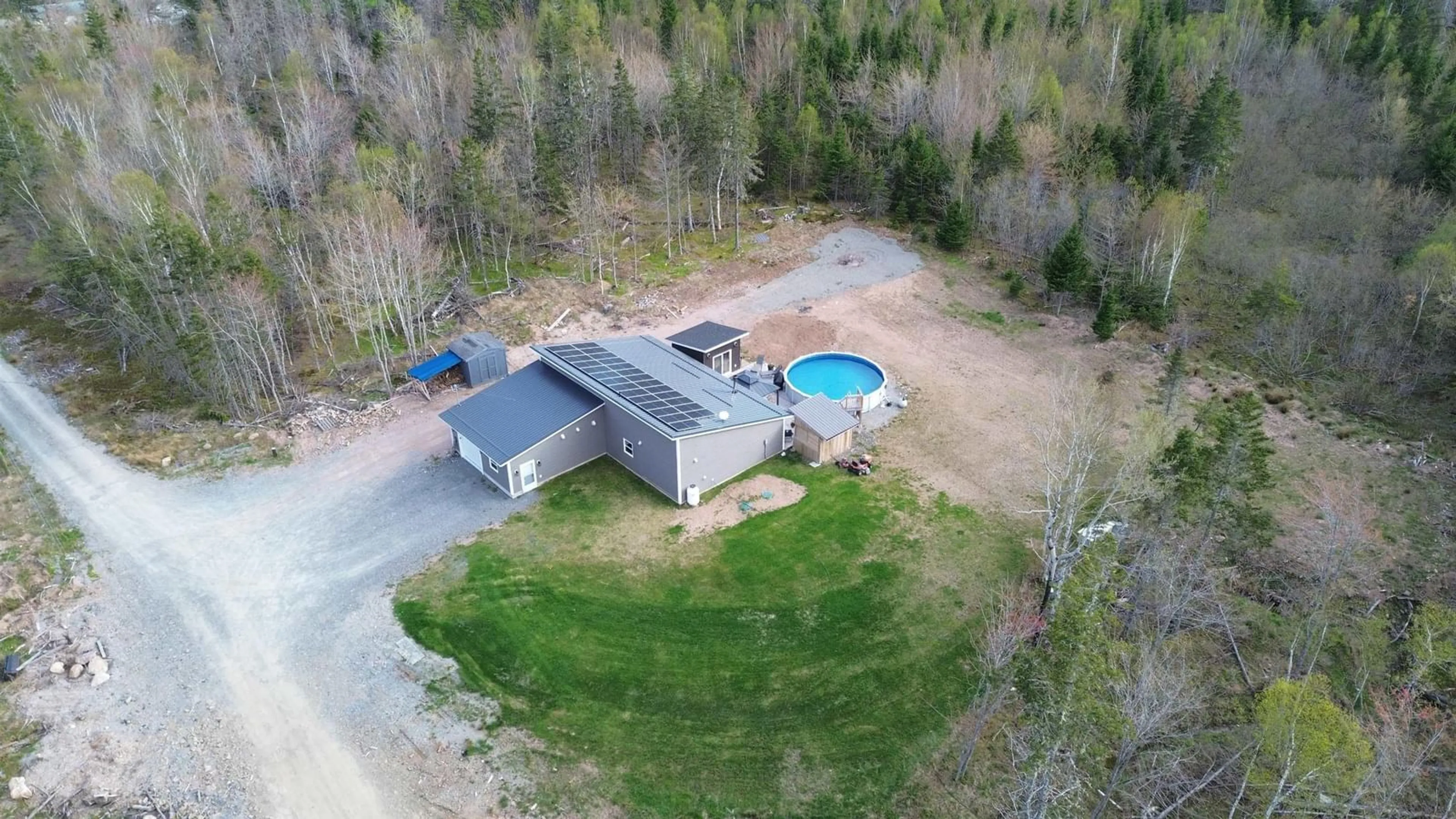 A pic from outside/outdoor area/front of a property/back of a property/a pic from drone, unknown for 152 Beaton Rd, Coxheath Nova Scotia B1L 1A9