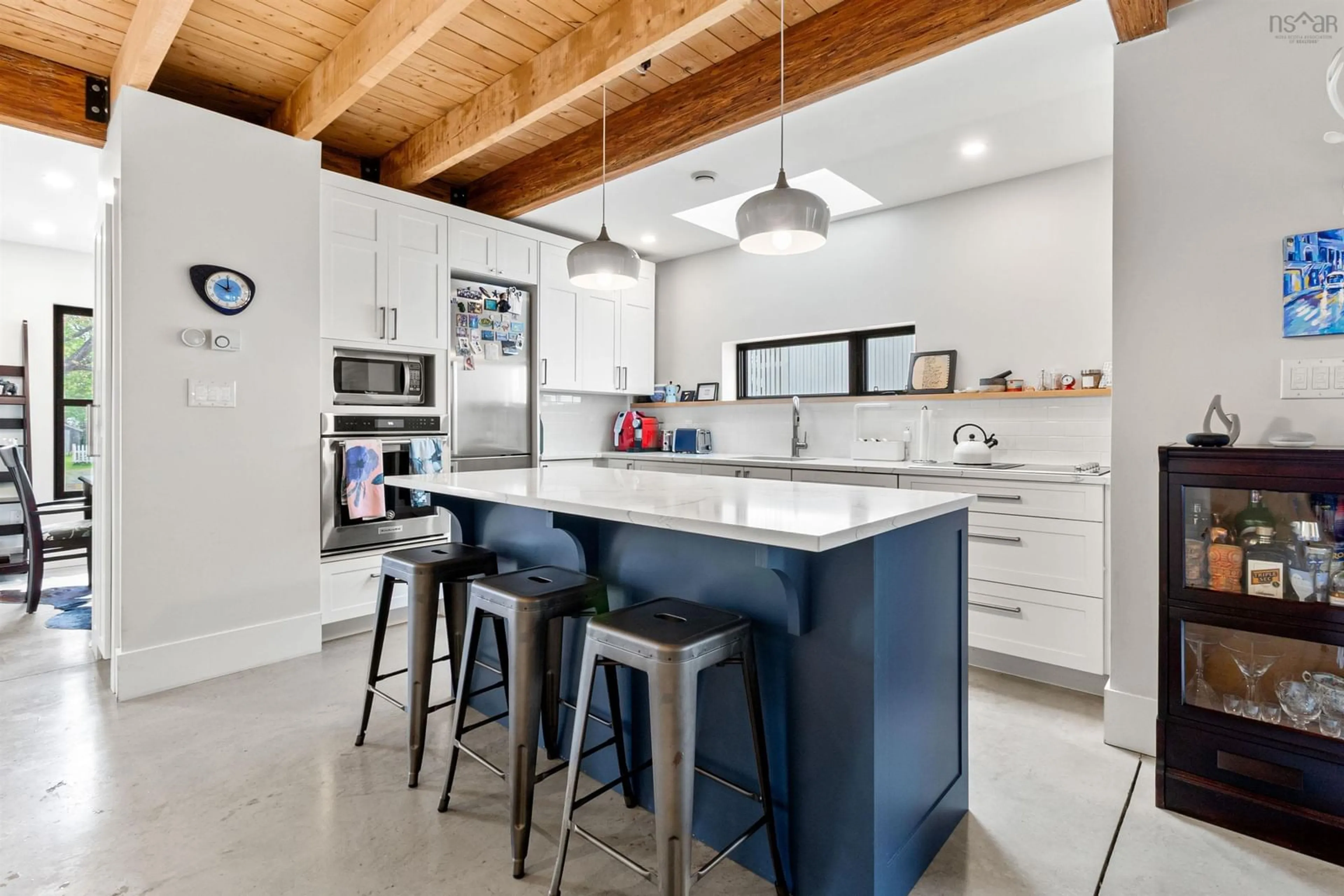 Contemporary kitchen, ceramic/tile floor for 5663 Stanley St, Halifax Peninsula Nova Scotia B3K 2E9