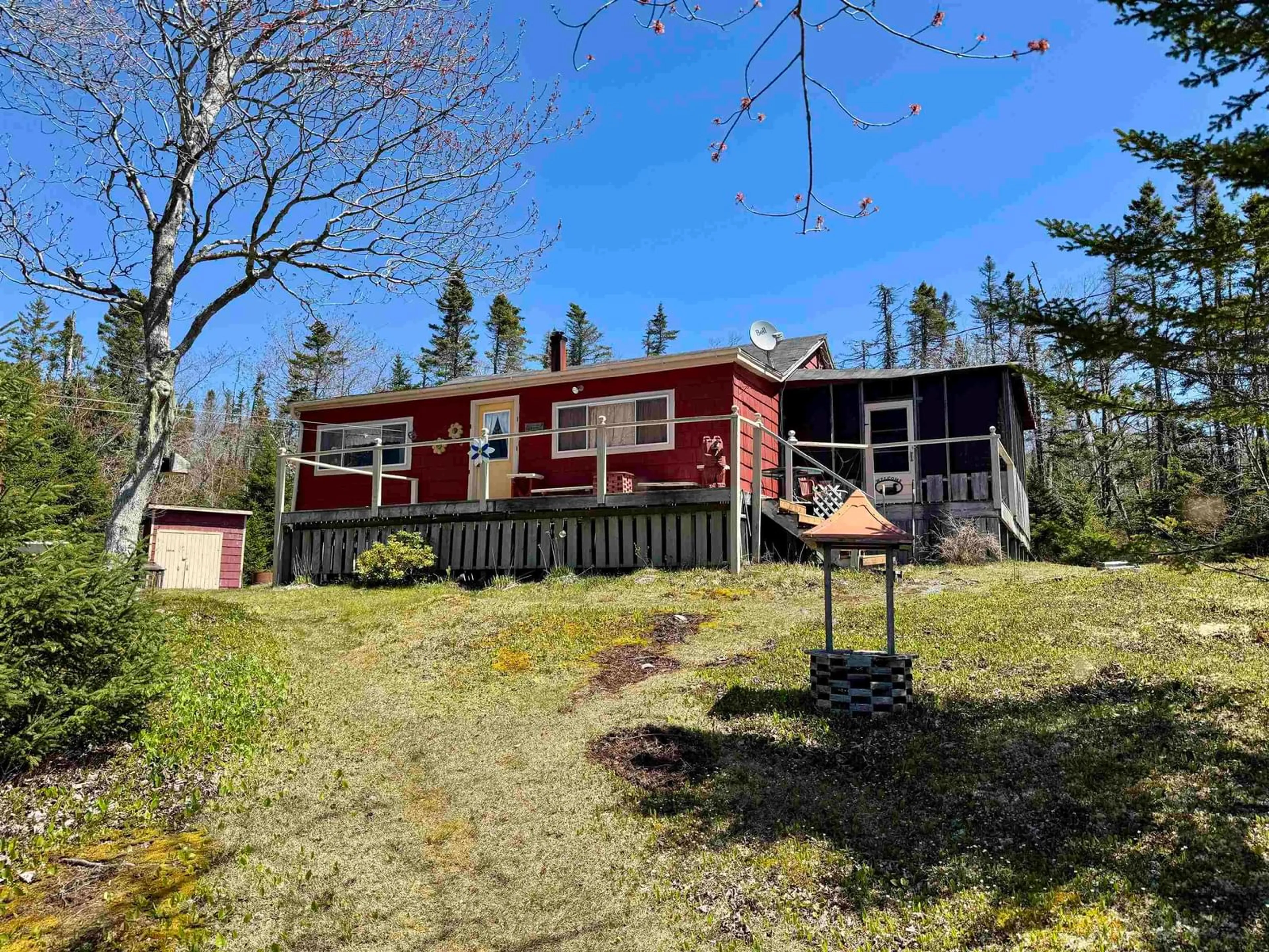 A pic from outside/outdoor area/front of a property/back of a property/a pic from drone, water/lake/river/ocean view for 1081 Mooseland Rd, Tangier Nova Scotia B0J 3H0