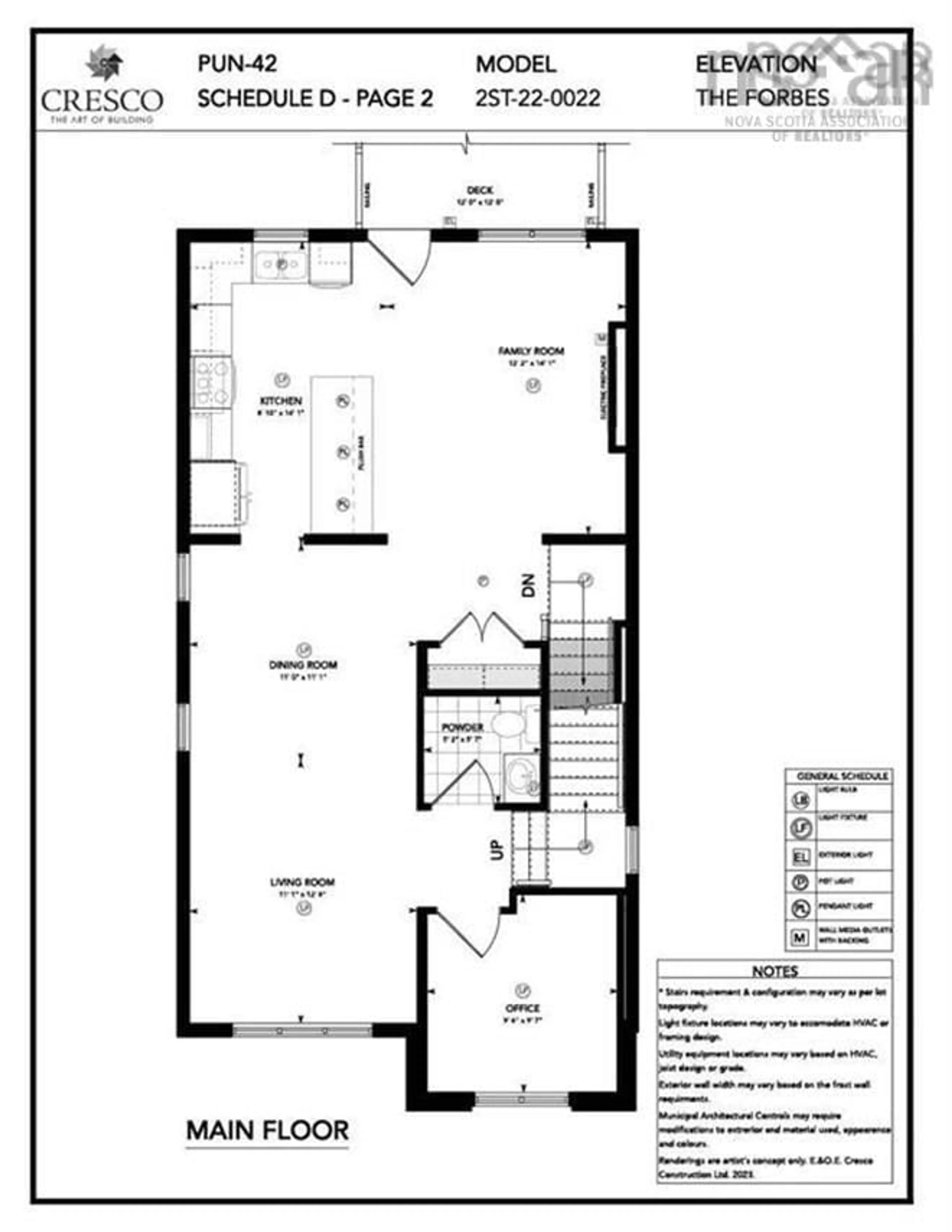 Floor plan for 19 Duff Crt #DUF20, Bedford West Nova Scotia B4B 2P2