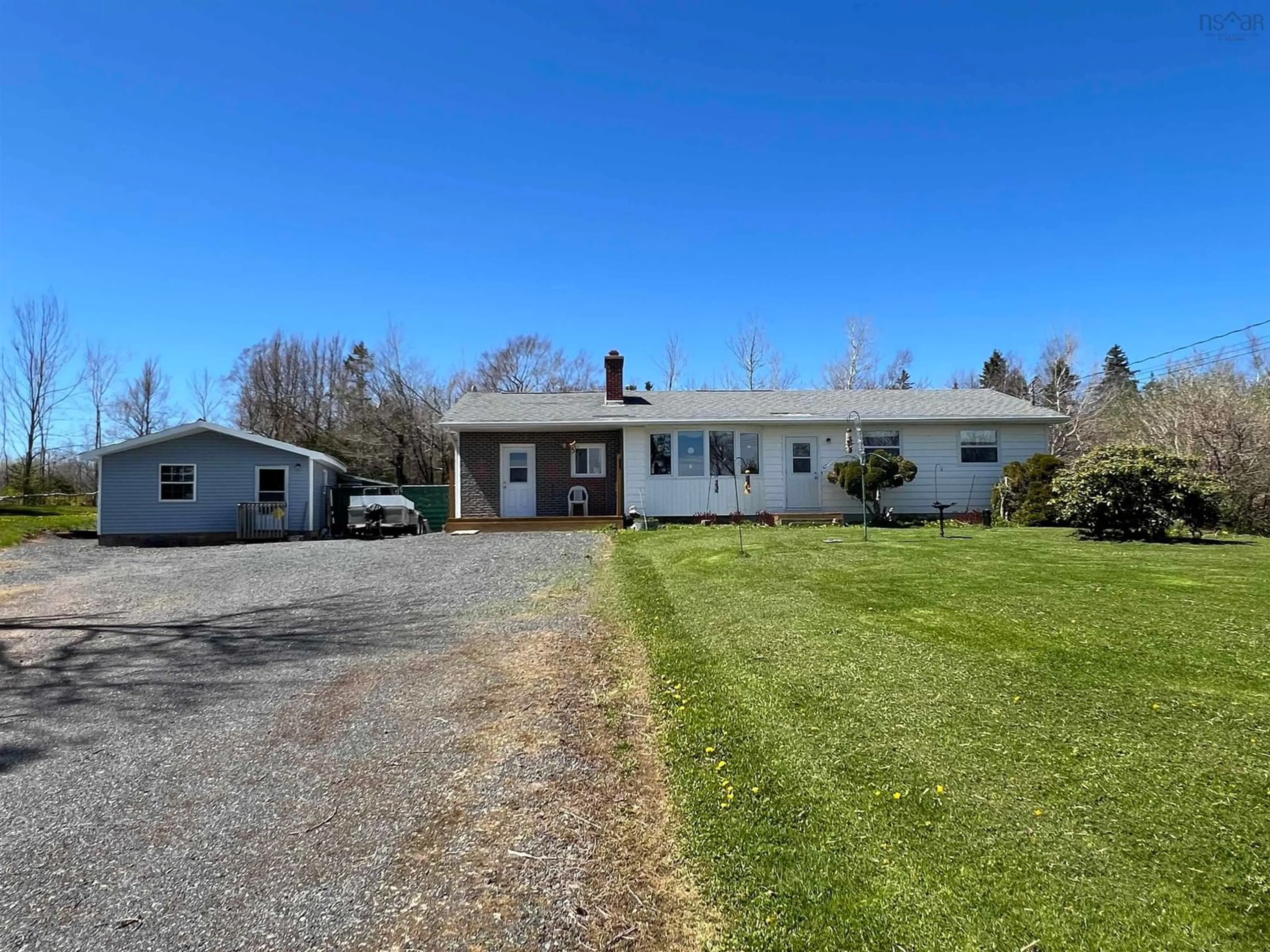 A pic from outside/outdoor area/front of a property/back of a property/a pic from drone, street for 1951 Frasers Mountain Rd, Frasers Mountain Nova Scotia B2H 5C4