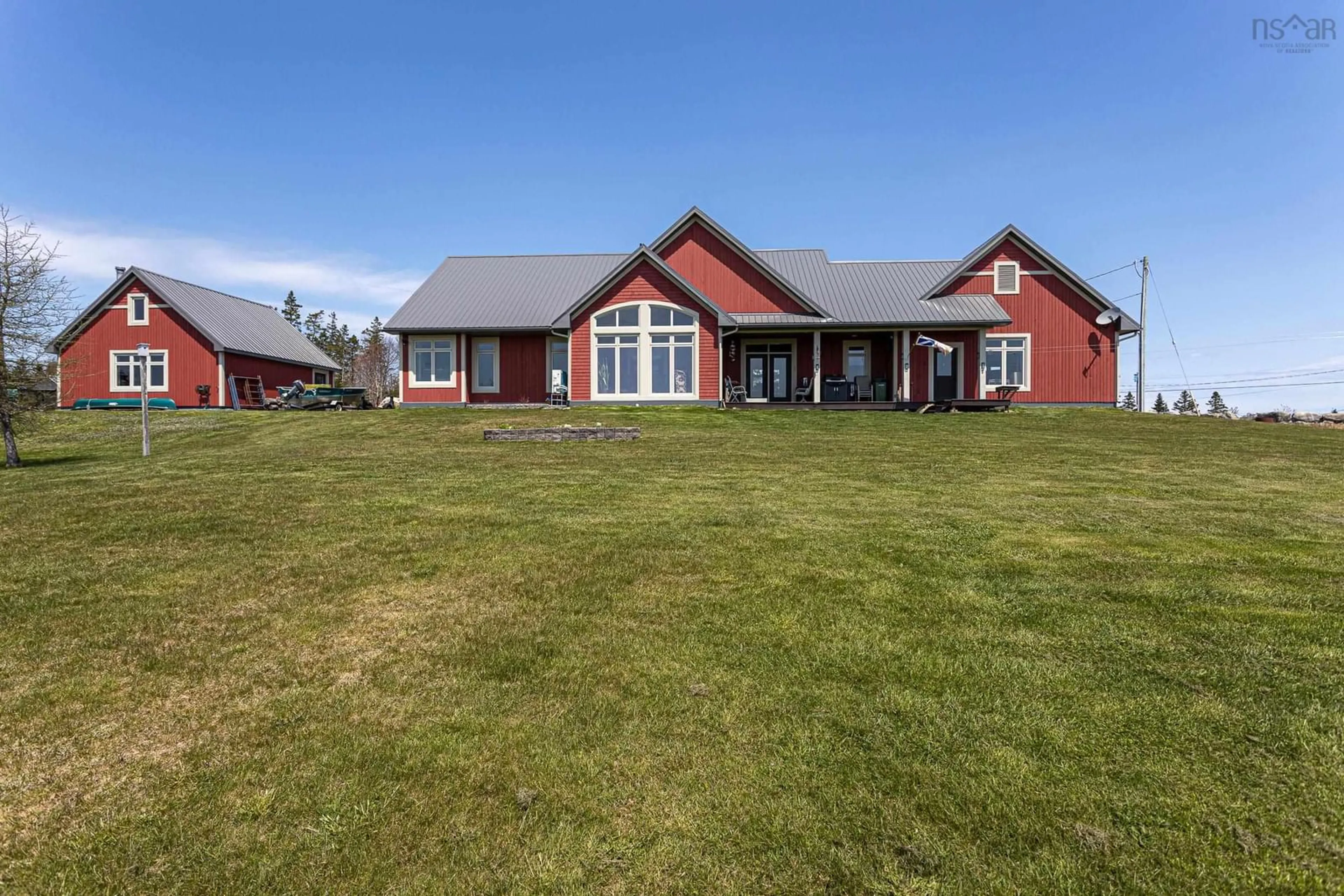 A pic from outside/outdoor area/front of a property/back of a property/a pic from drone, building for 65 Monks Road, East Ship Harbour Nova Scotia B0J 3H0