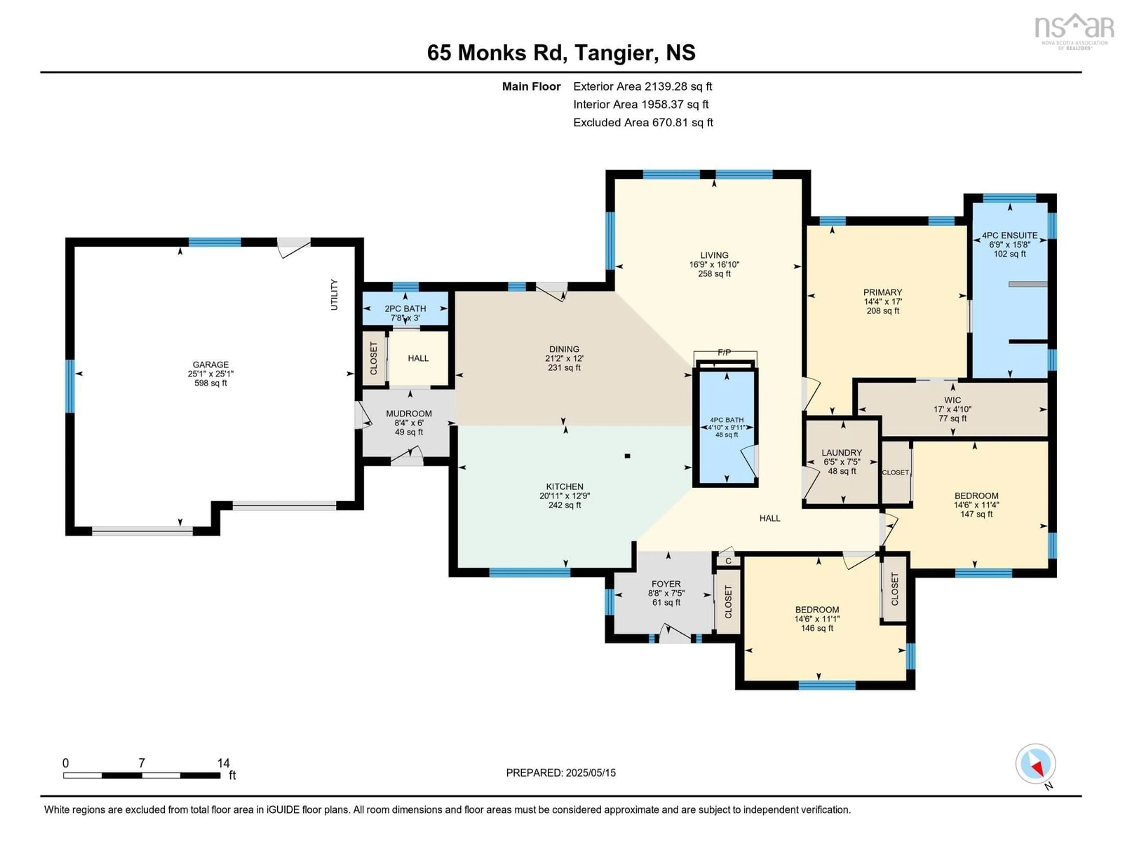 Floor plan for 65 Monks Road, East Ship Harbour Nova Scotia B0J 3H0