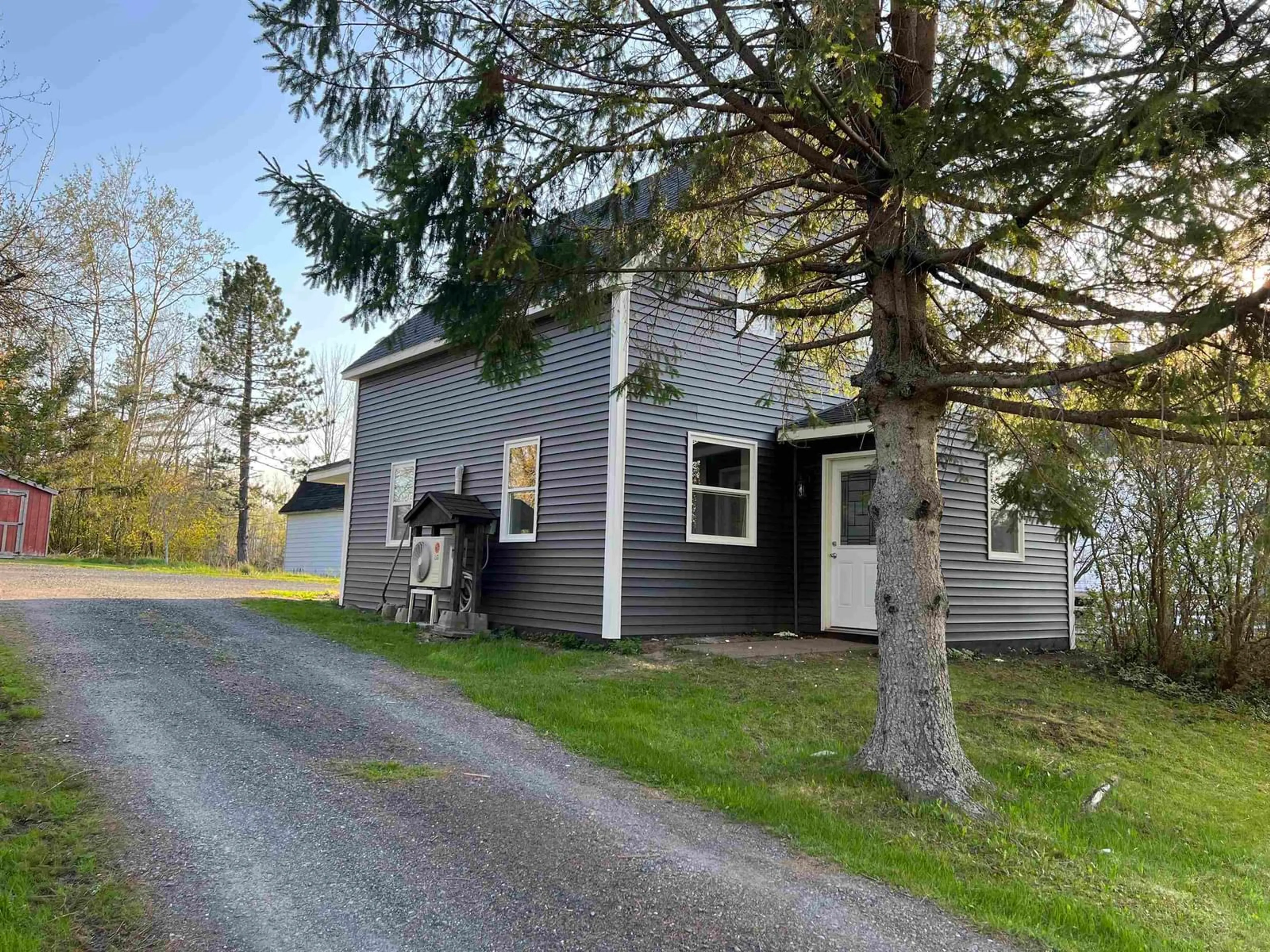 A pic from outside/outdoor area/front of a property/back of a property/a pic from drone, street for 2185 Union St, Westville Nova Scotia B0K 2A0
