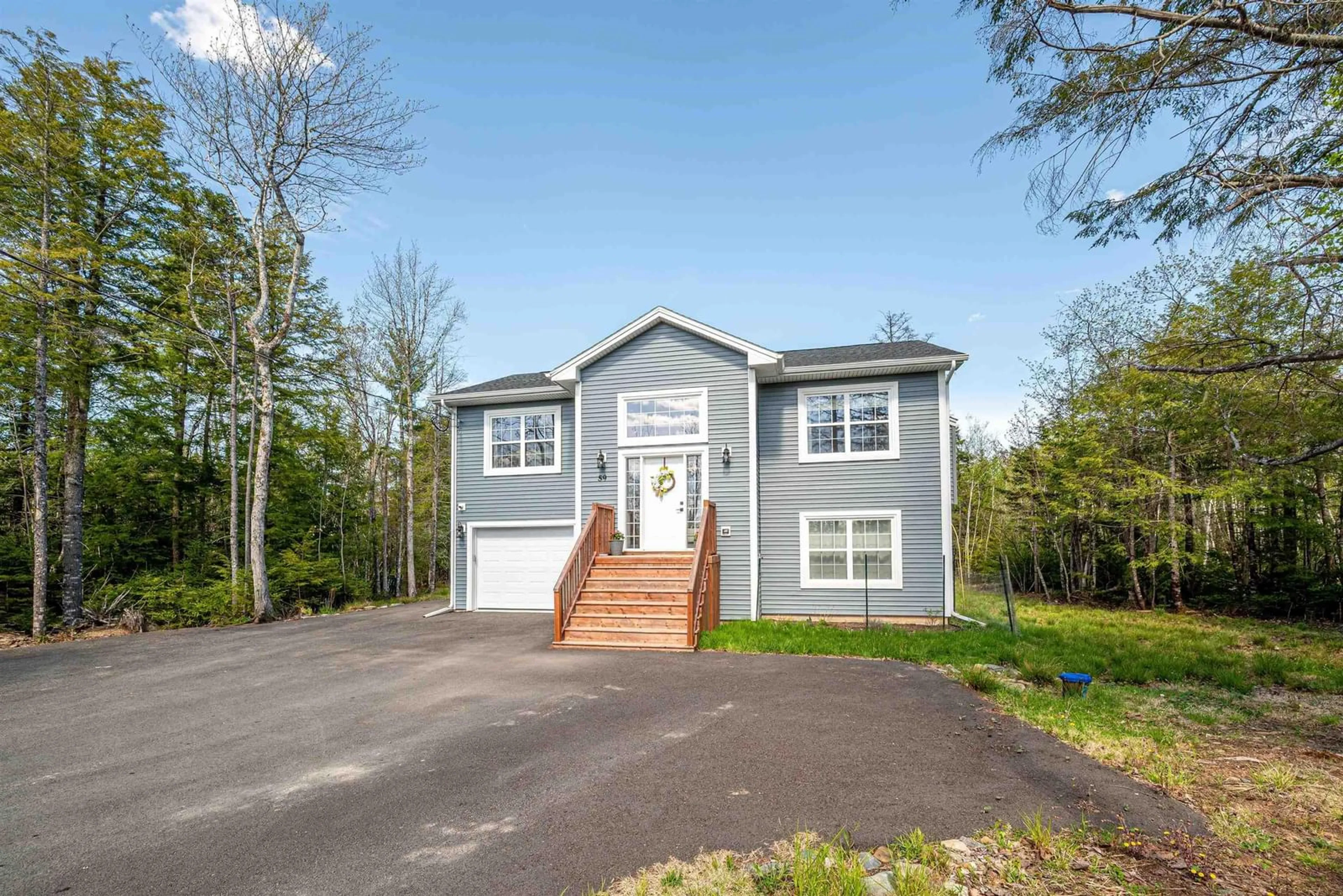 Home with vinyl exterior material, street for 59 Kenrick Lane, Enfield Nova Scotia B2T 0R6