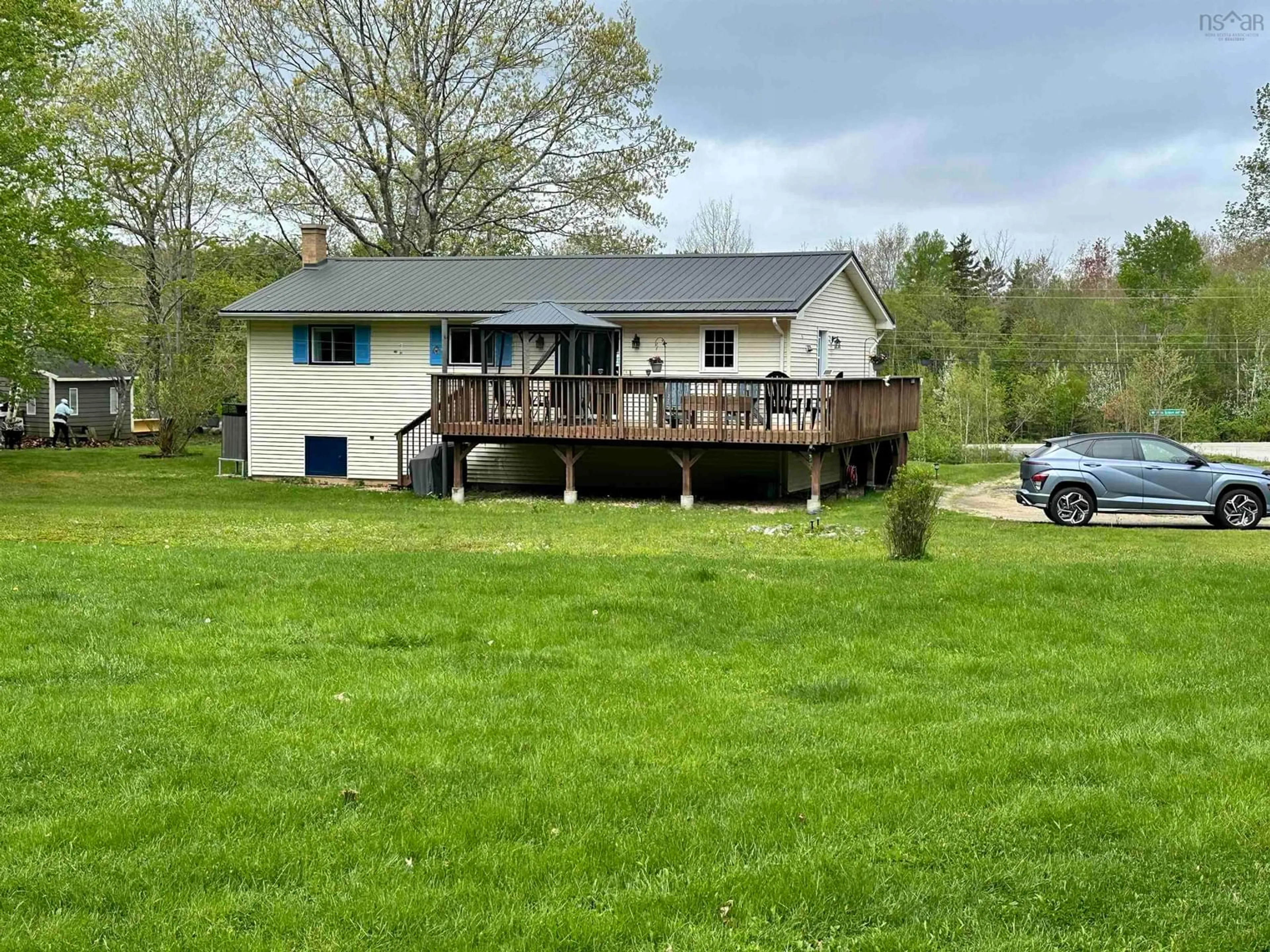 A pic from outside/outdoor area/front of a property/back of a property/a pic from drone, water/lake/river/ocean view for 2 Delcon Ave, Pine Grove Nova Scotia B4V 8B2