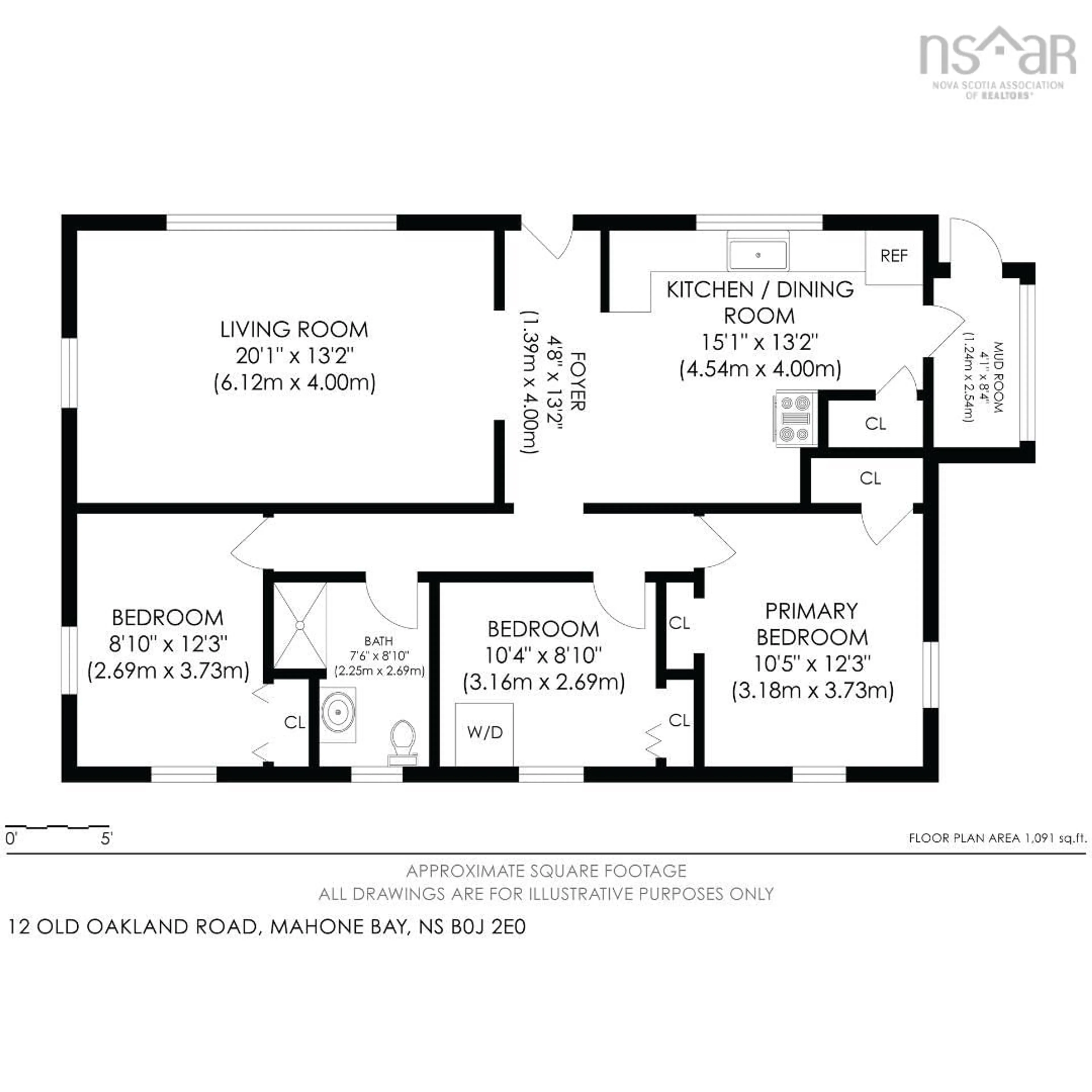 Floor plan for 12 Old Oakland Rd, Indian Point Nova Scotia B0J 2E0