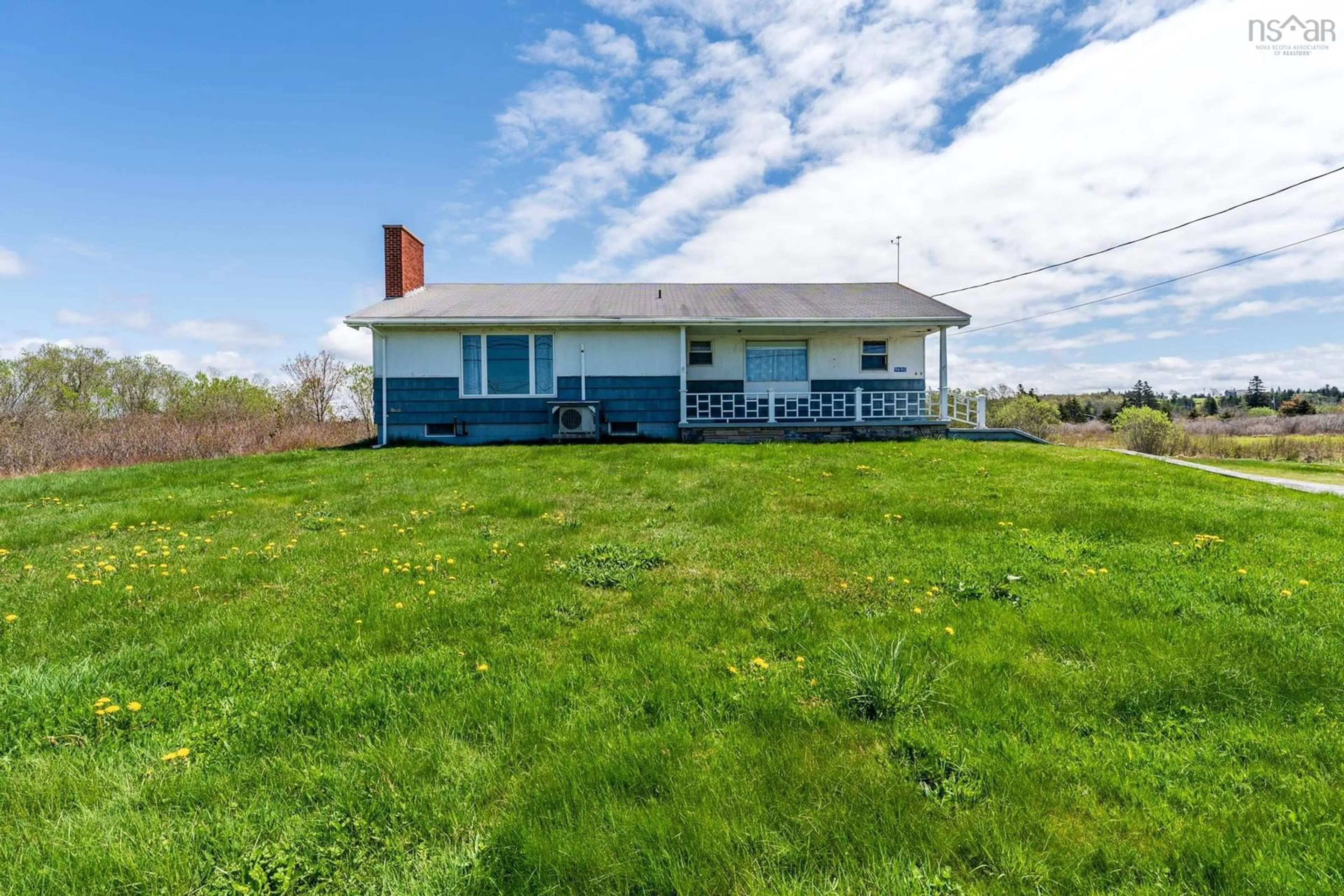 A pic from outside/outdoor area/front of a property/back of a property/a pic from drone, unknown for 9490 Highway 1, Lower Saulnierville Nova Scotia B0W 2Z0