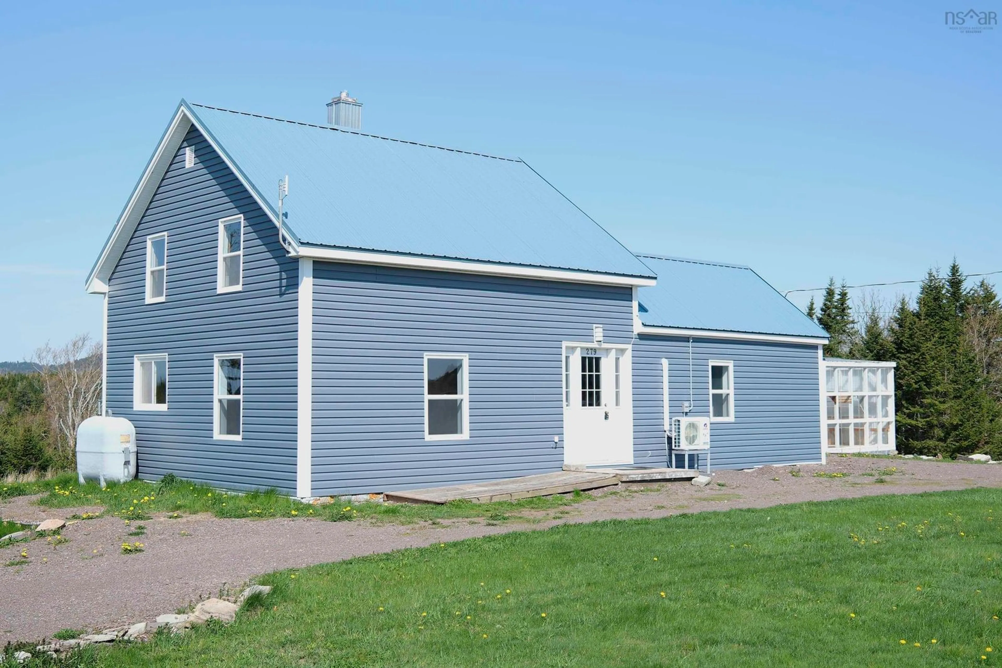 Home with vinyl exterior material, building for 279 Ramshead Rd, Diligent River Nova Scotia B0M 1S0