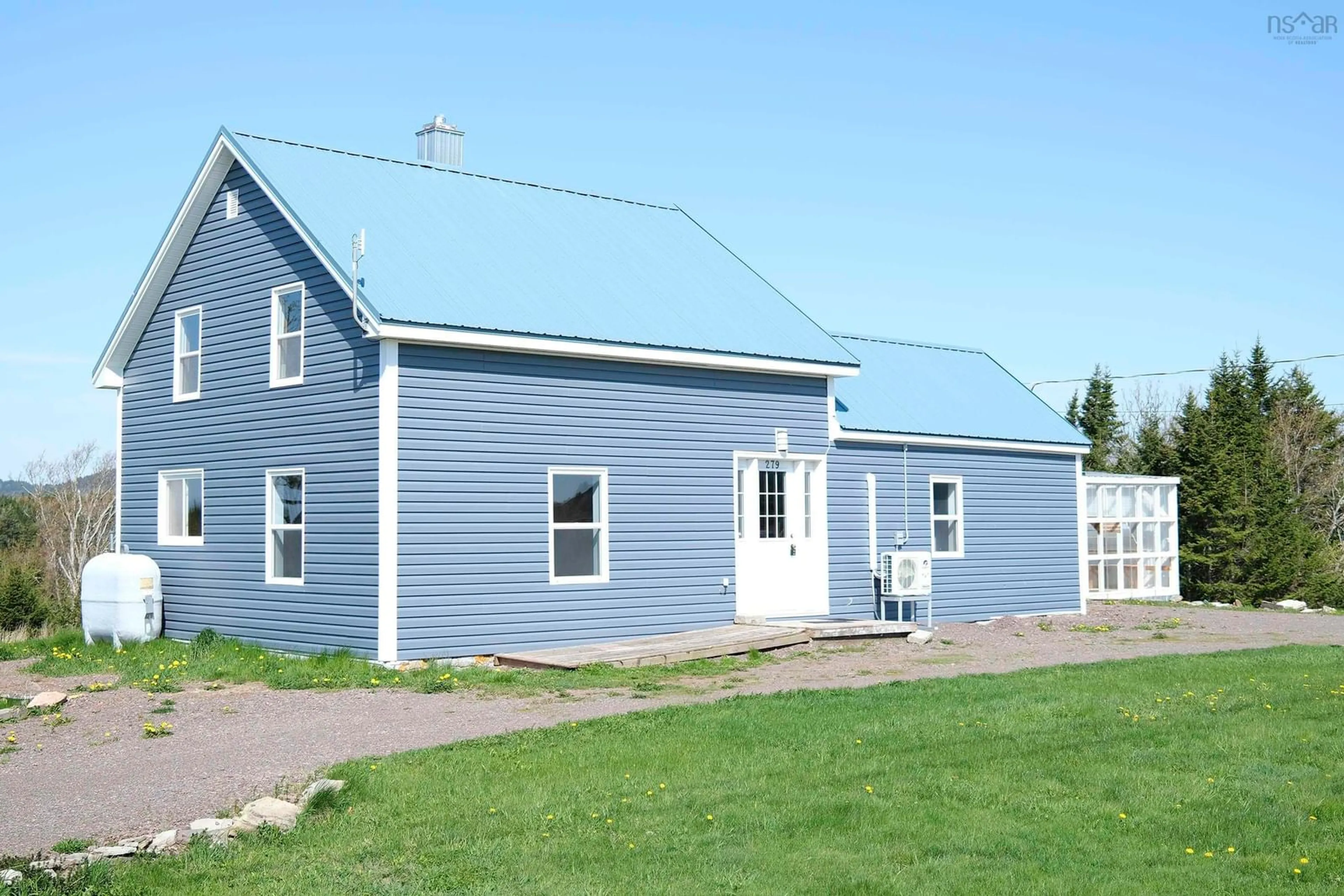 Home with vinyl exterior material, building for 279 Ramshead Rd, Diligent River Nova Scotia B0M 1S0