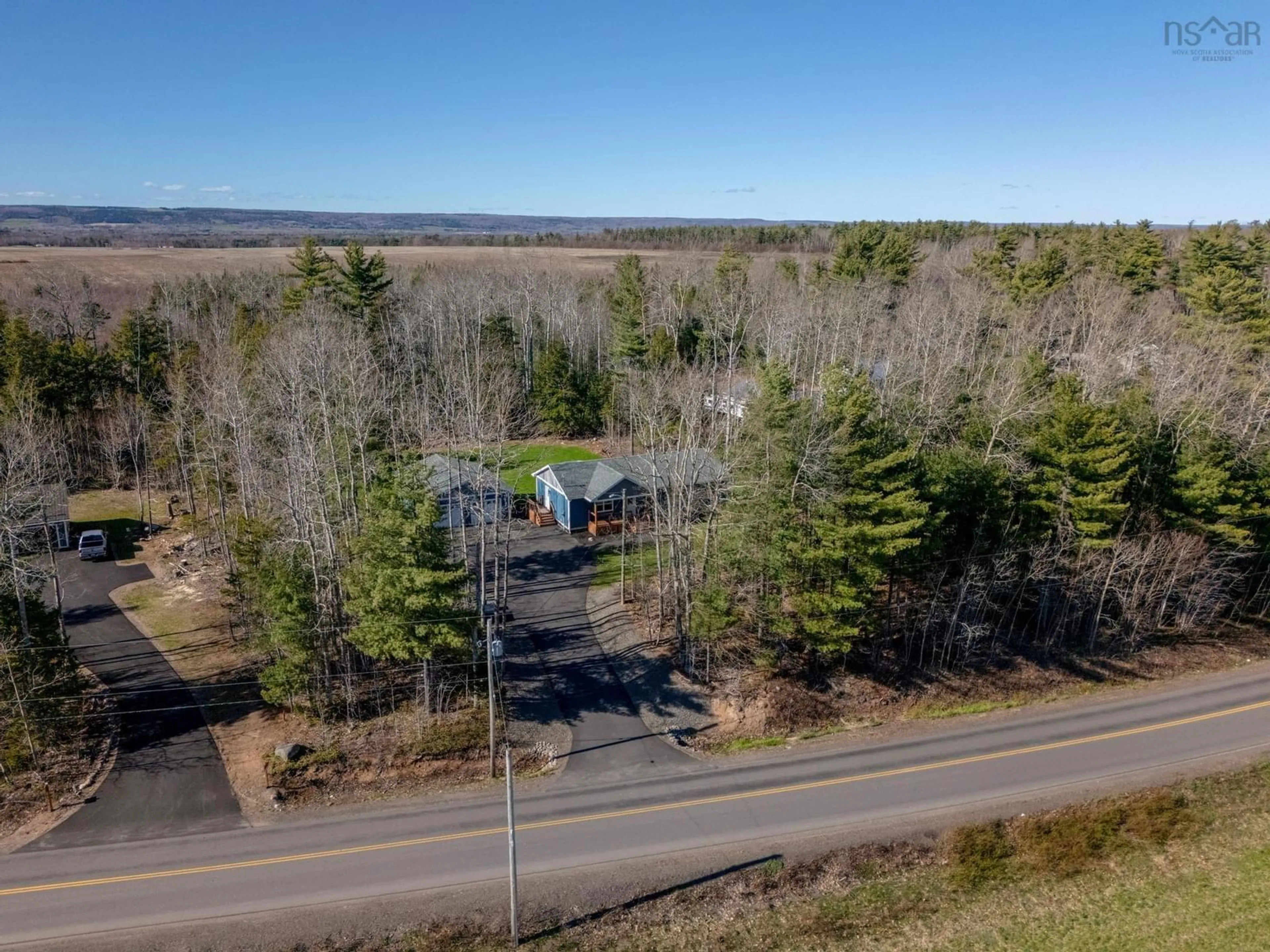A pic from outside/outdoor area/front of a property/back of a property/a pic from drone, unknown for 509 Hall Rd, Millville Nova Scotia B0P 1C0