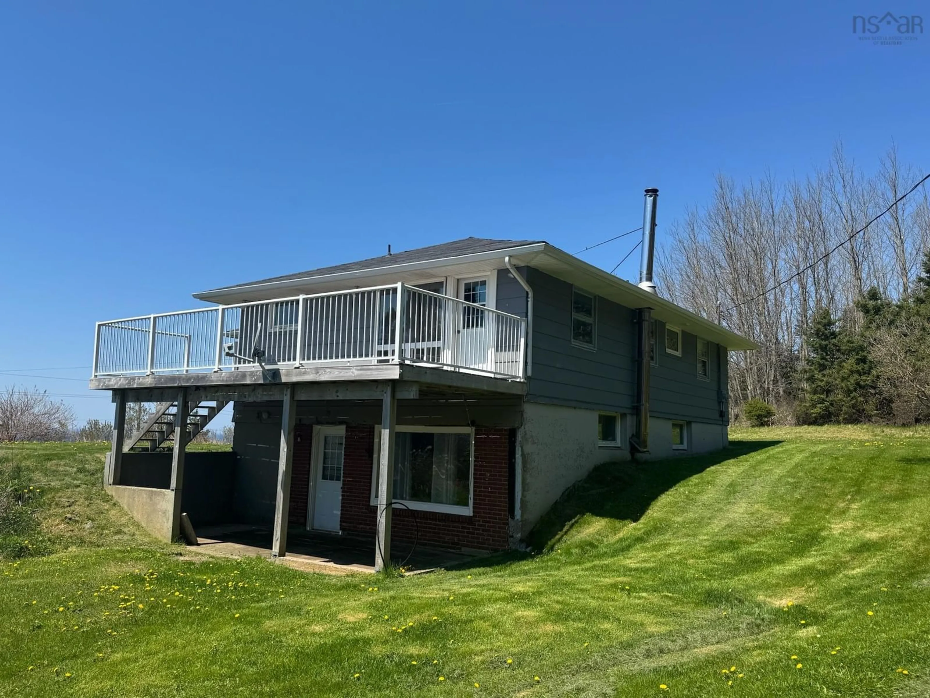 A pic from outside/outdoor area/front of a property/back of a property/a pic from drone, water/lake/river/ocean view for 3246 Highway 19, Craigmore Nova Scotia B9A 1A4