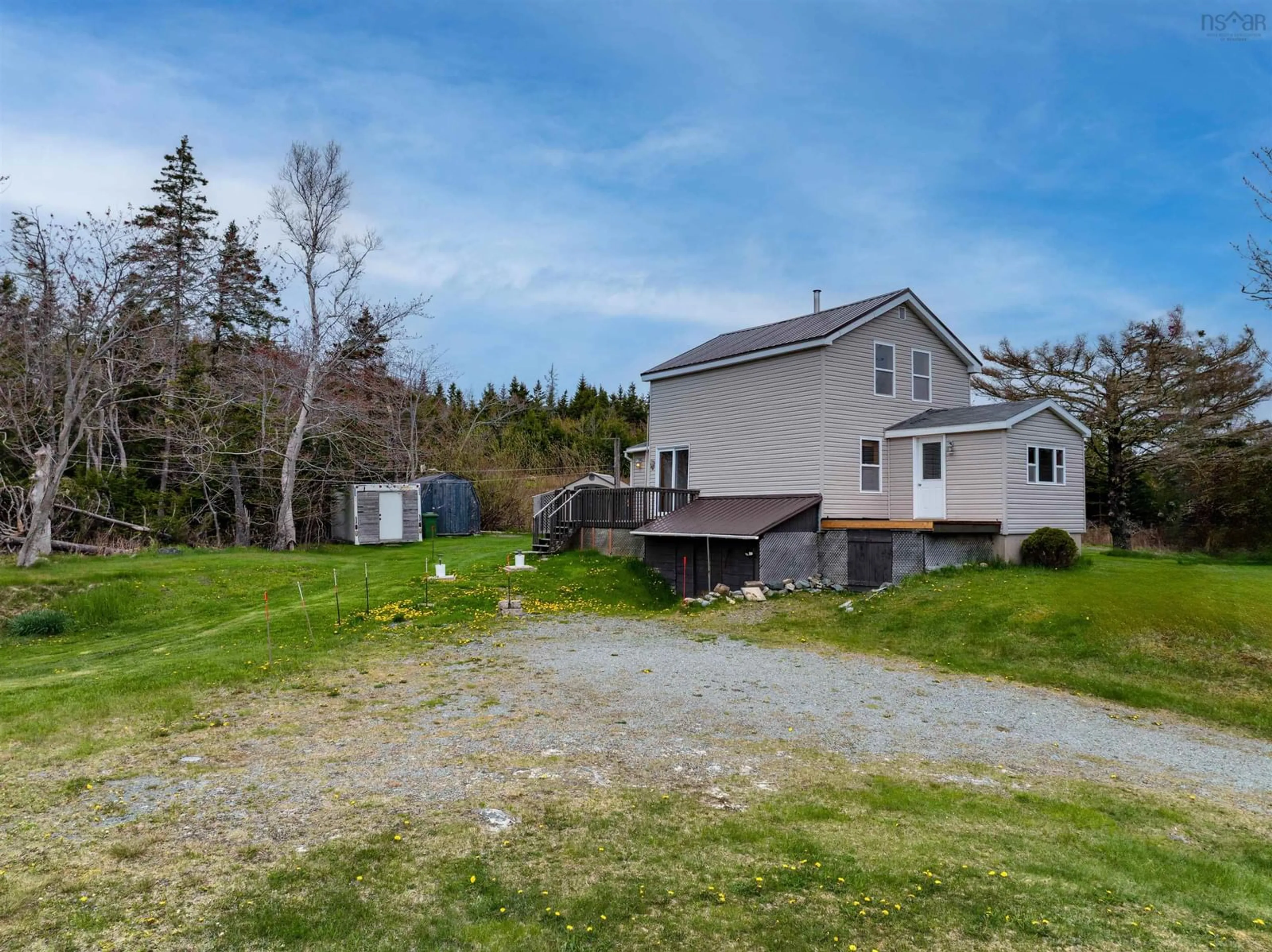A pic from outside/outdoor area/front of a property/back of a property/a pic from drone, unknown for 28111 Highway, Moosehead Nova Scotia B0J 2K0