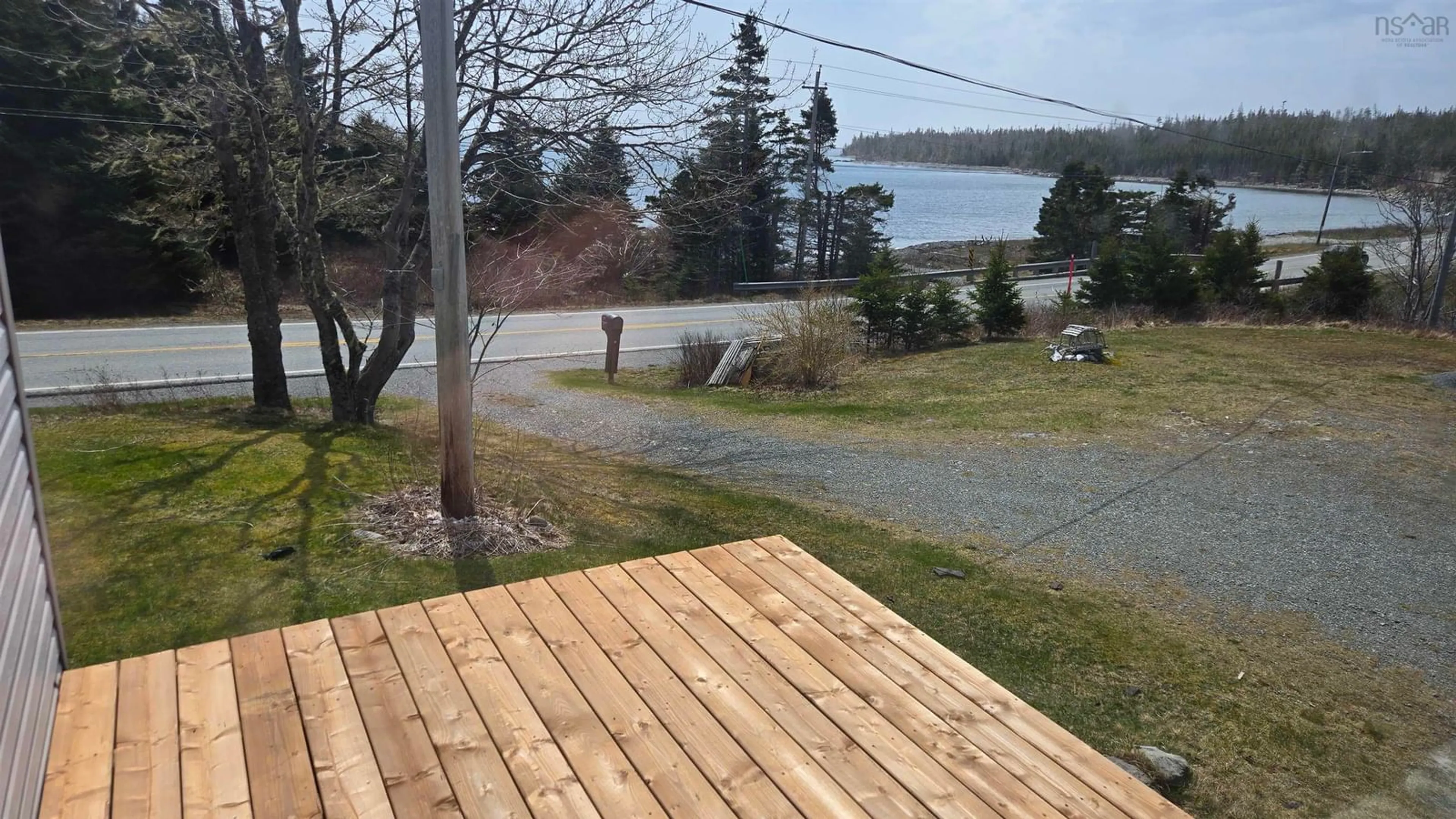 Patio, water/lake/river/ocean view for 28111 Highway, Moosehead Nova Scotia B0J 2K0