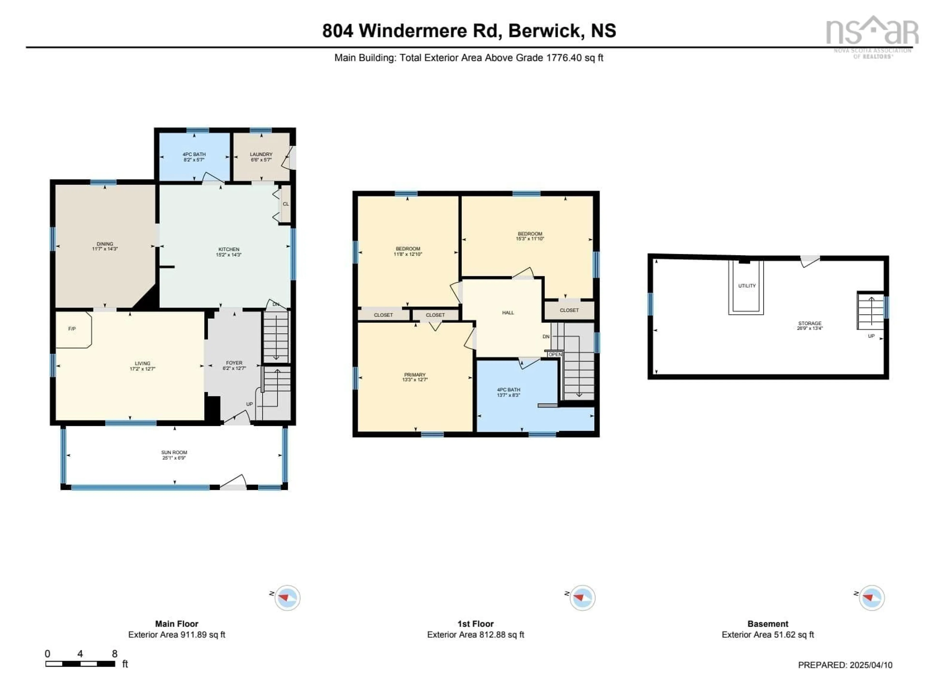 Floor plan for 804 Windermere Rd, South Berwick Nova Scotia B0P 1E0