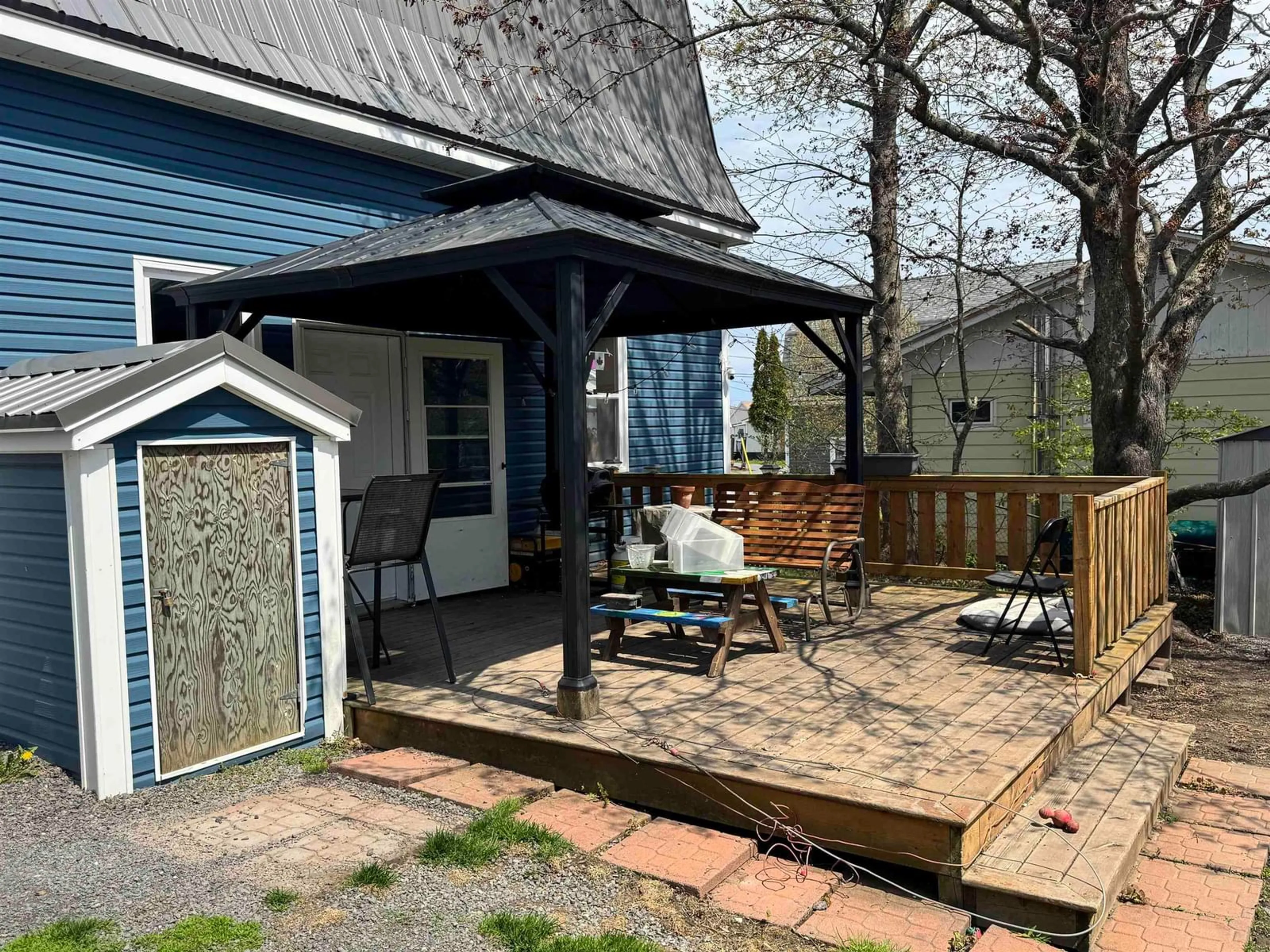 Patio, street for 2045 College, Westville Nova Scotia B0K 2A0