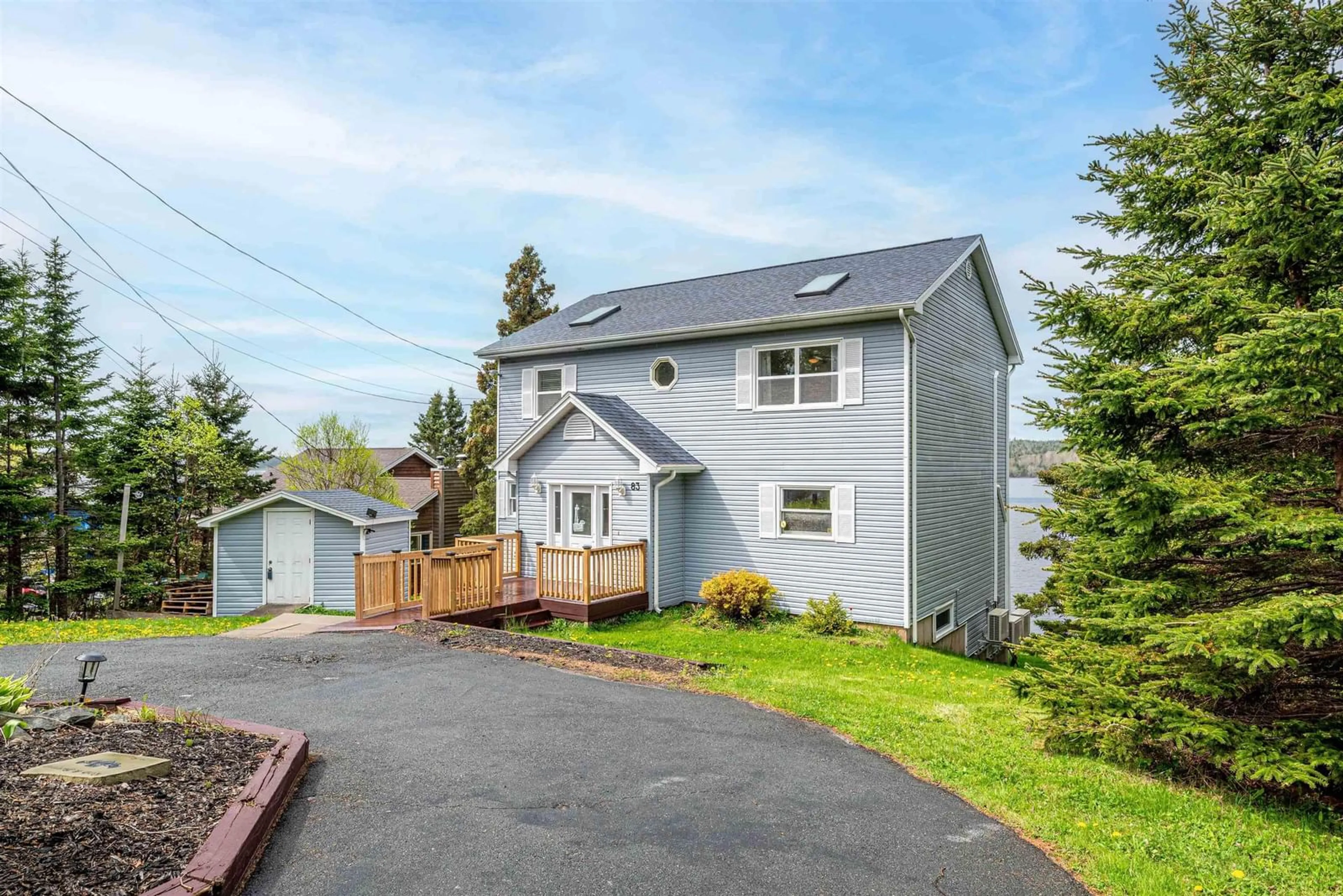 A pic from outside/outdoor area/front of a property/back of a property/a pic from drone, street for 83 Candy Mountain Rd, Lawrencetown Nova Scotia B2Z 1K4