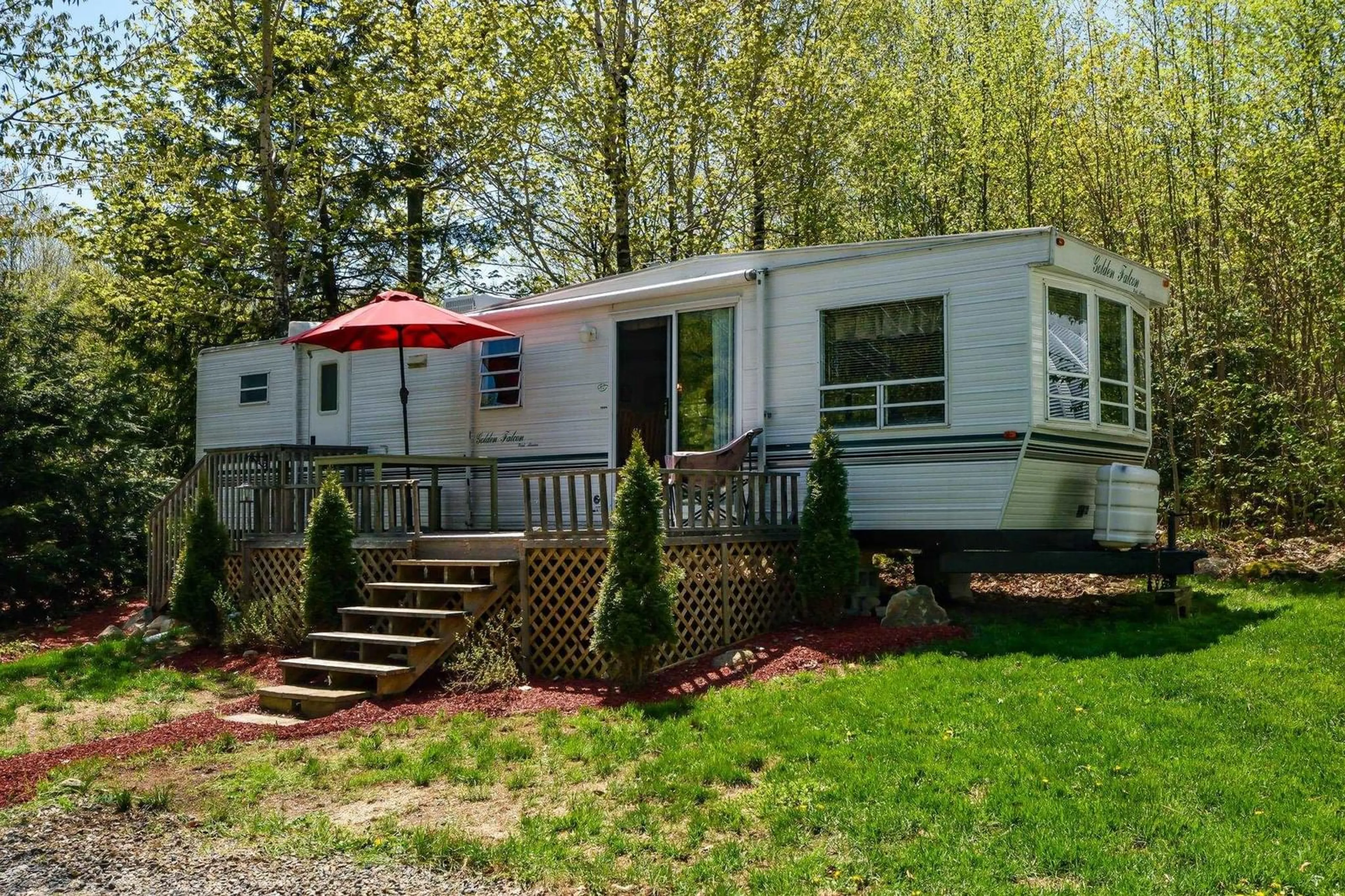 Home with vinyl exterior material, street for 642 High Landing Rd, Parkdale Nova Scotia B0R 1A0